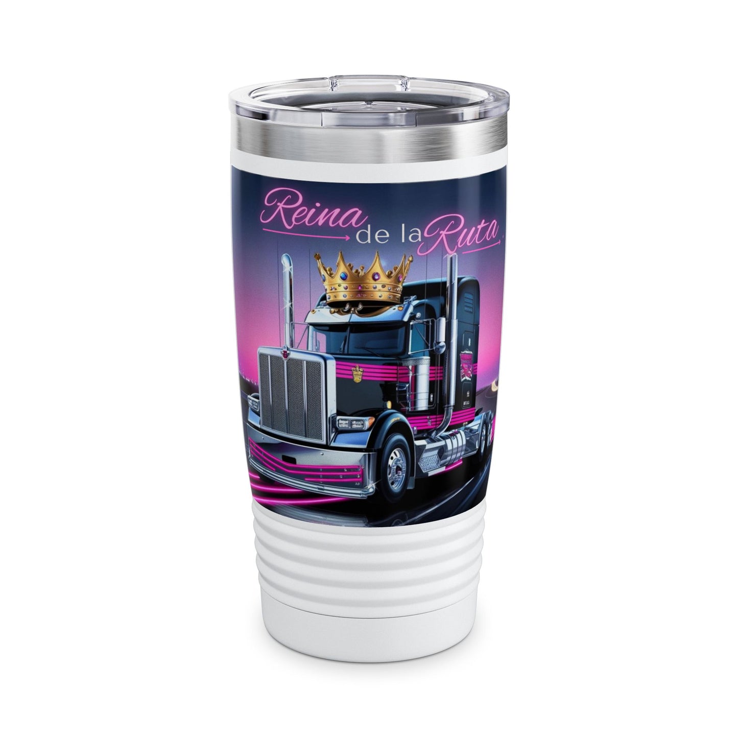 Reina de la Ruta Trucking Tumbler | 20oz Insulated Cup for Drivers