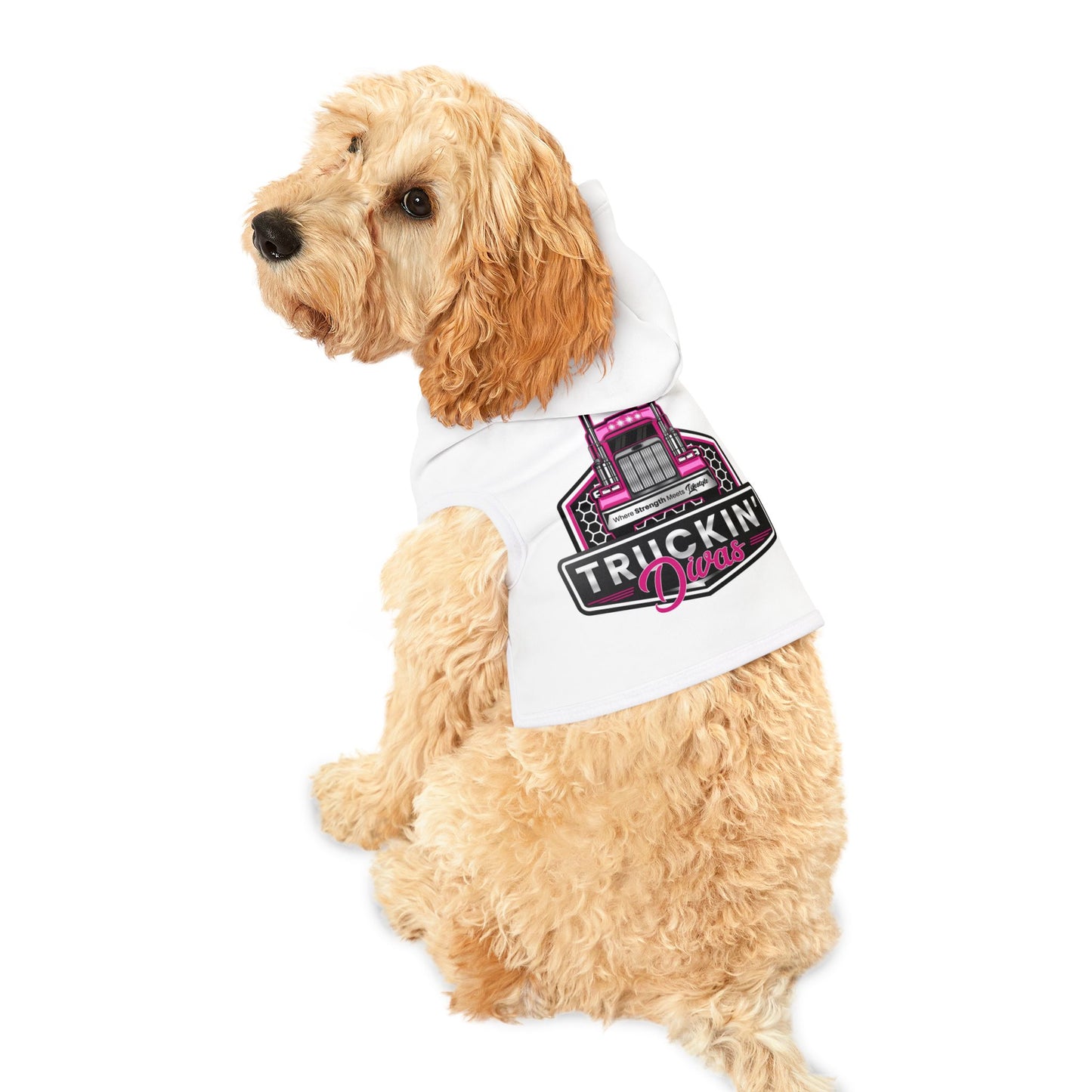 Signature Truckin Divas Pet Hoodie - Black or White Rib Color Options