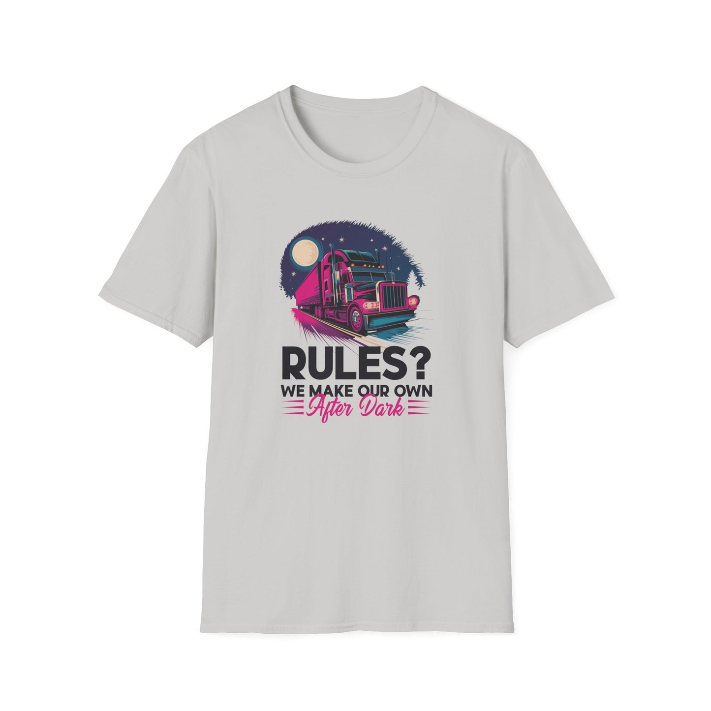 Rules? We Make Our Own After Dark Unisex Softstyle T-Shirt