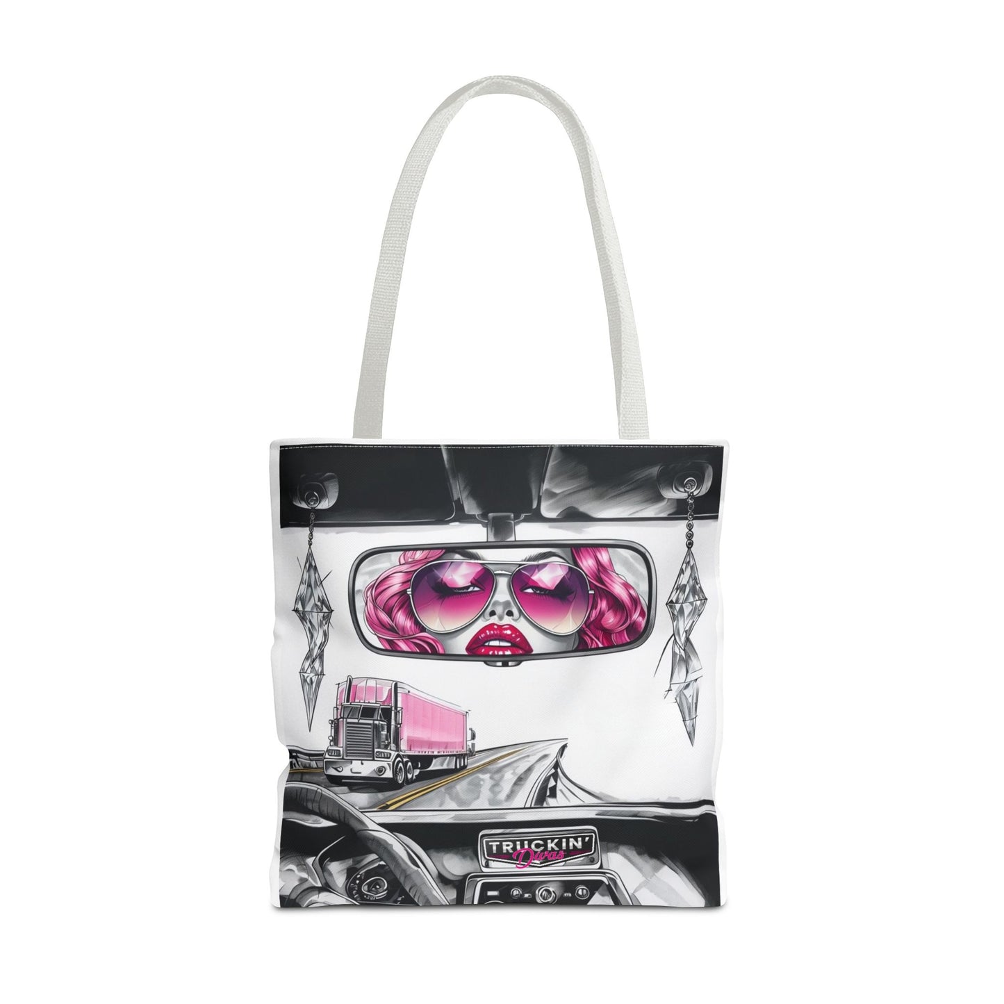 Glam Tote Bag - Diva Rear View Mirror Design
