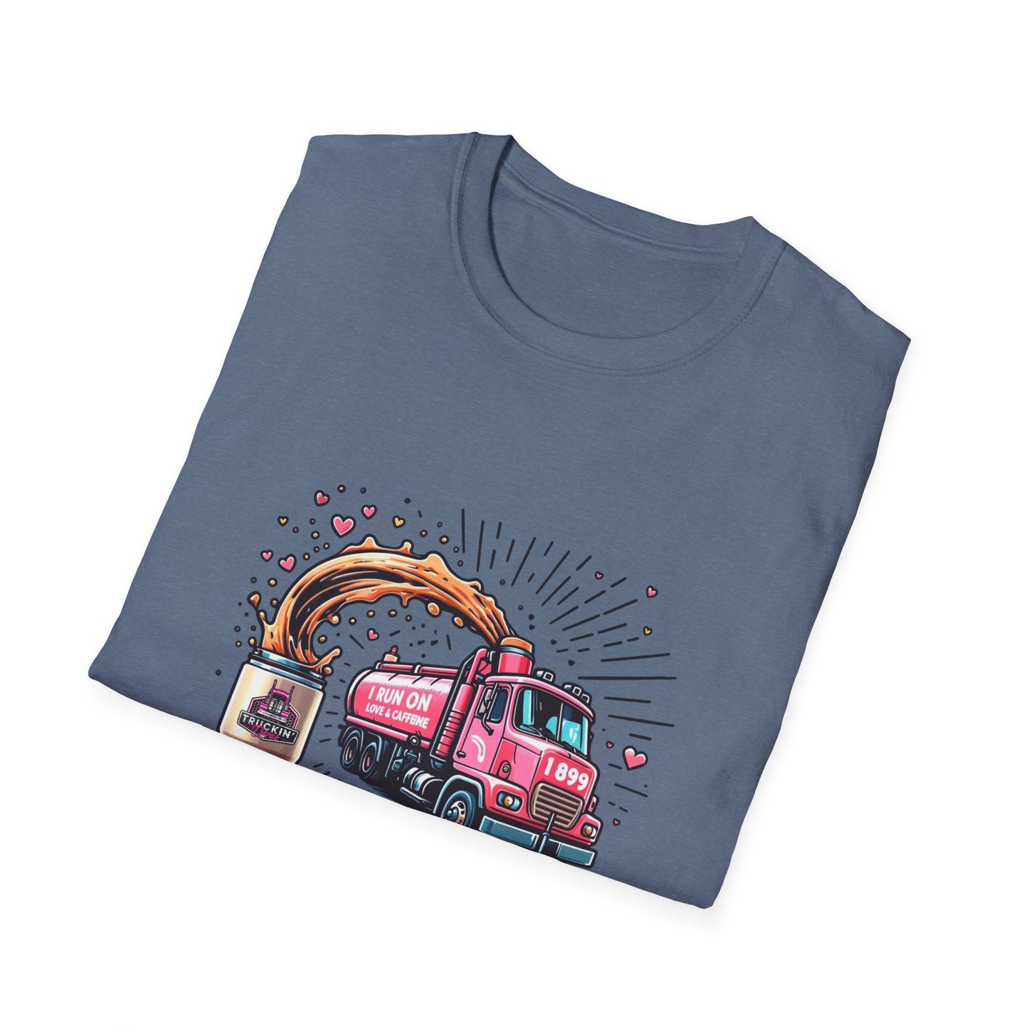 Funny Coffee Truck Unisex Softstyle T-Shirt - Perfect for Coffee Lovers