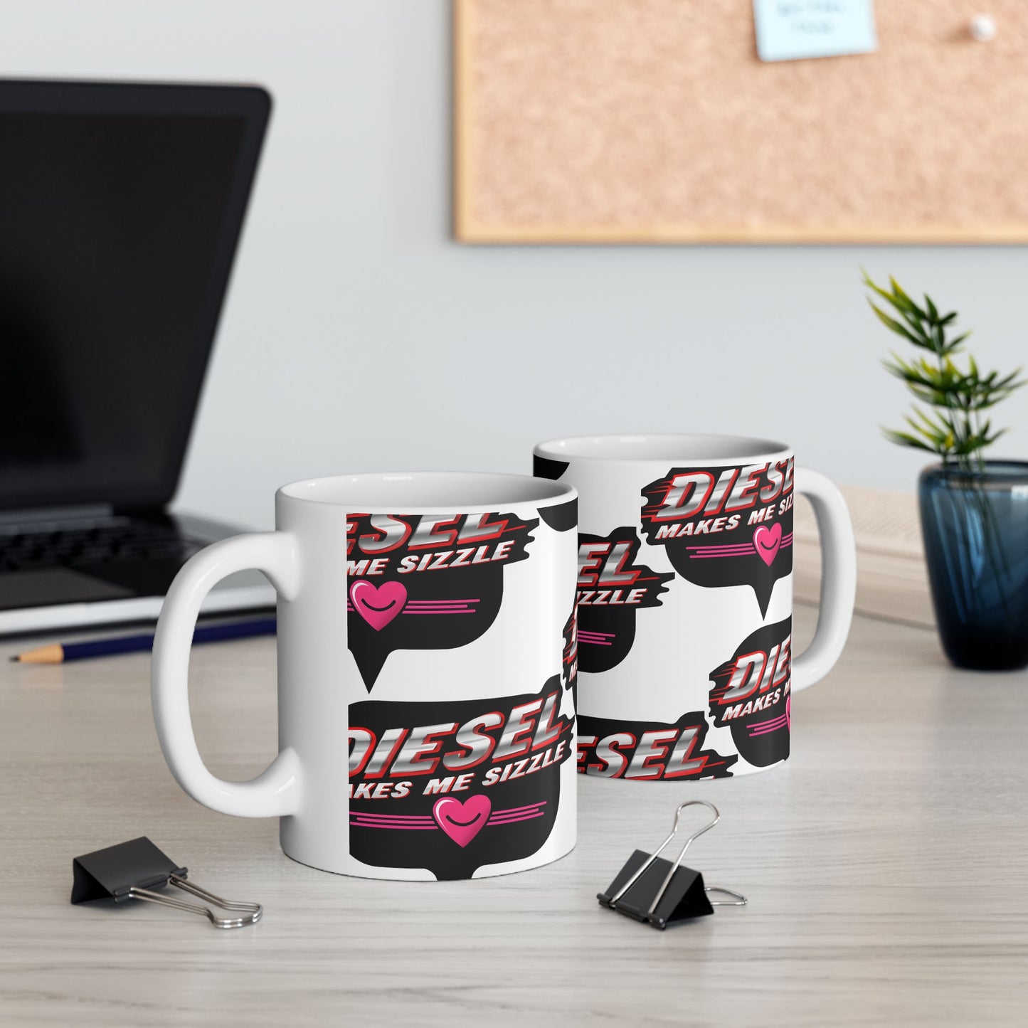 Diesel Makes Me Sizzle Ceramic Mug - Fun & Trendy Coffee Cup for Diesel Lovers