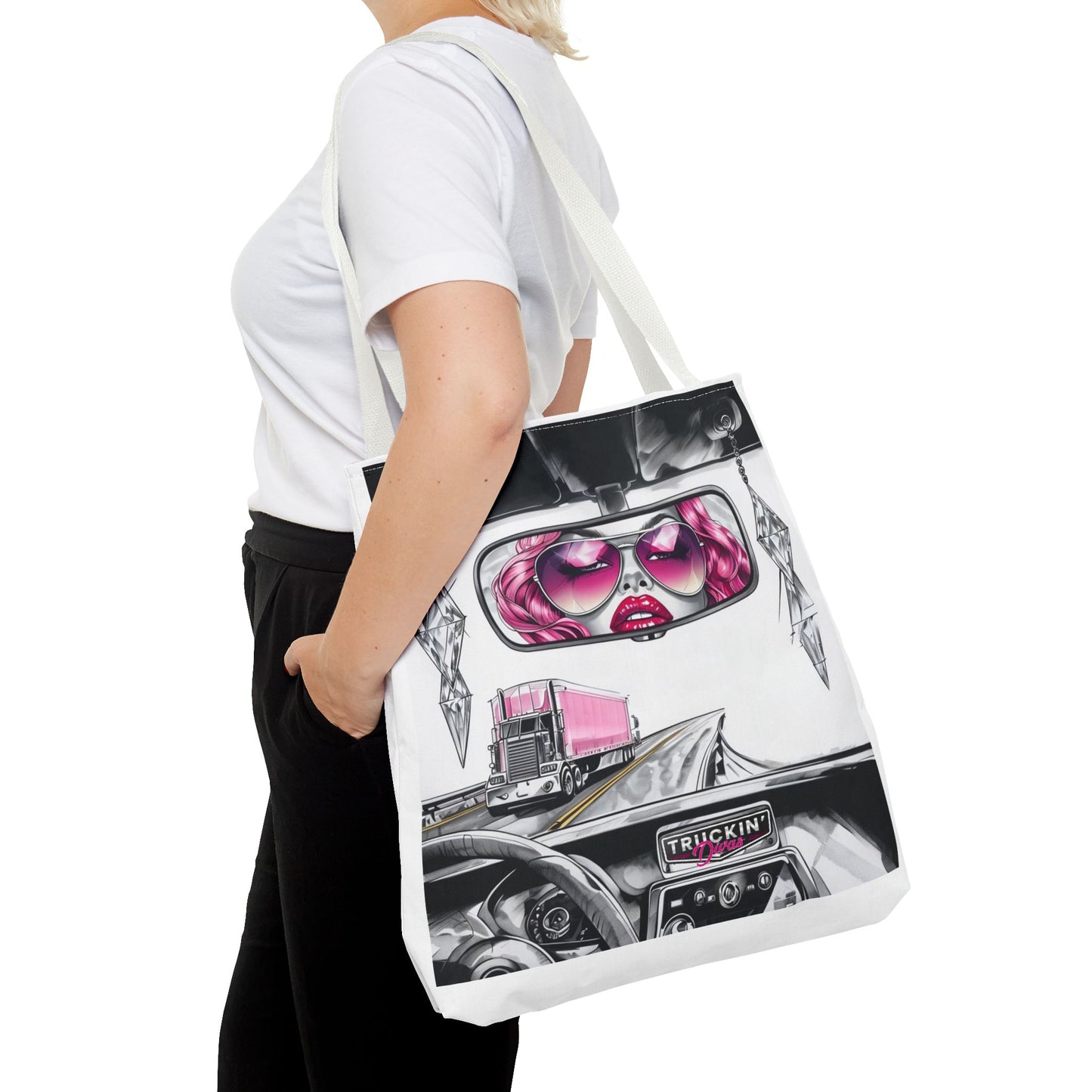 Glam Tote Bag - Diva Rear View Mirror Design