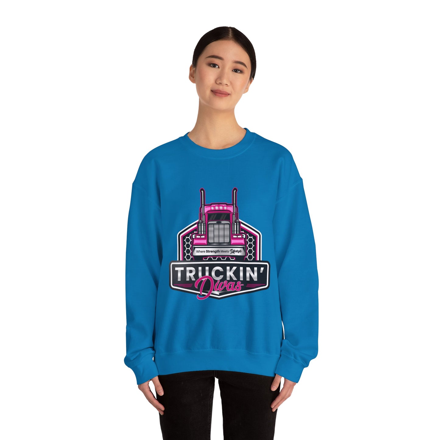 Signature Truckin' Divas Unisex Heavy Blend™ Crewneck Sweatshirt