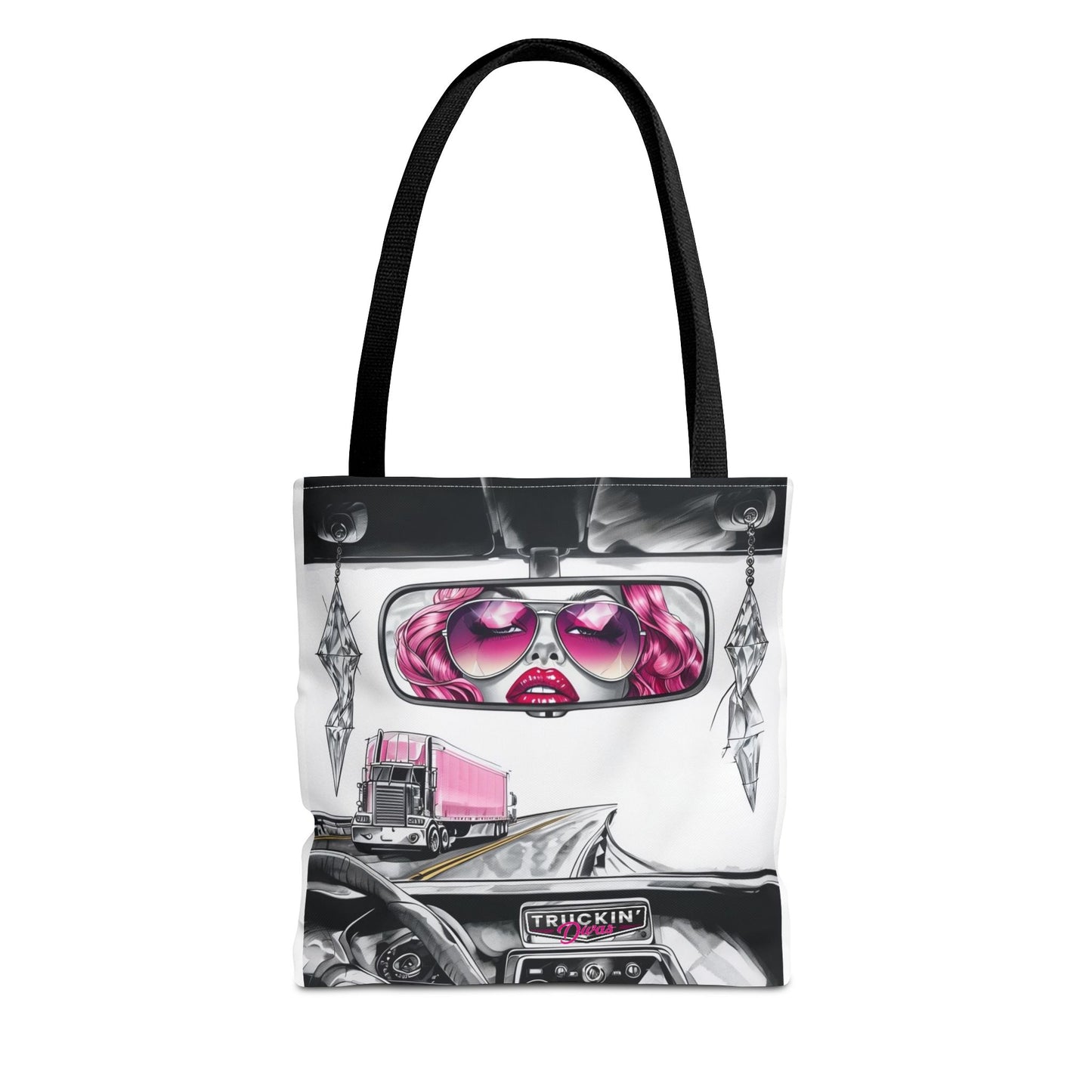 Glam Tote Bag - Diva Rear View Mirror Design