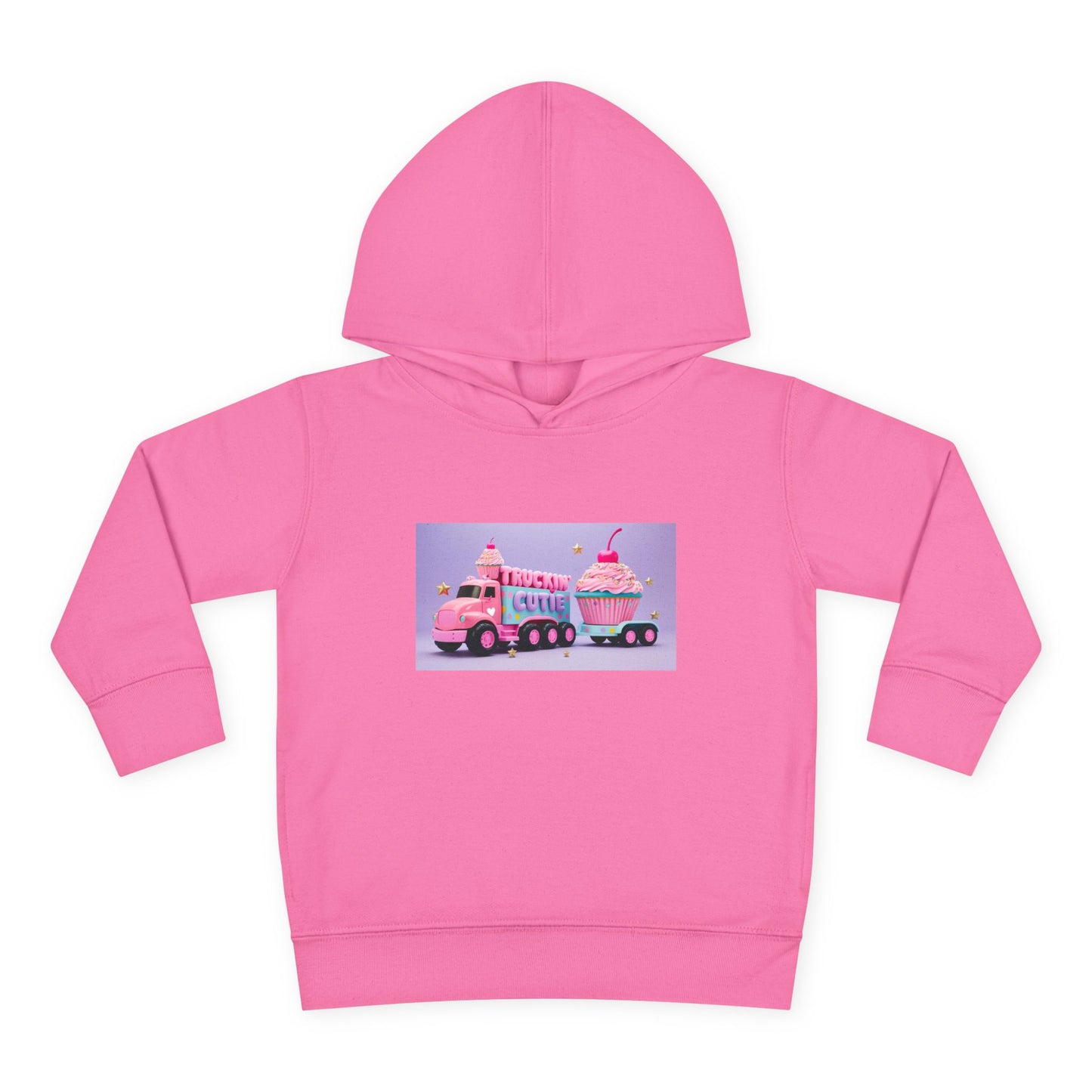 Truckin Cutie Pastel Toddler Pullover Fleece Hoodie