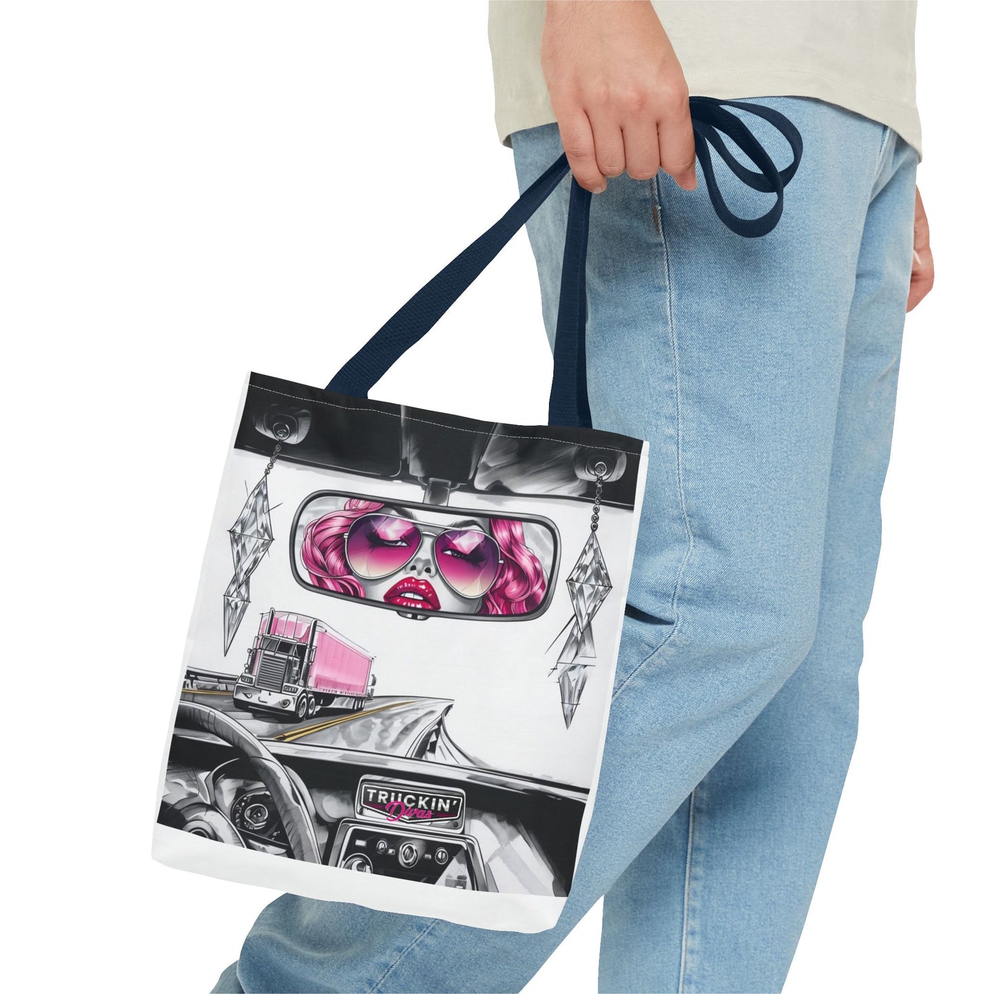 Glam Tote Bag - Diva Rear View Mirror Design