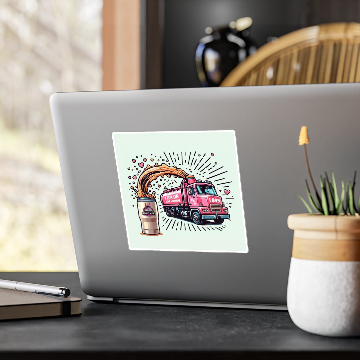 Funny Coffee Truck Vinyl Decals - Perfect for Coffee Lovers & Truck Enthusiasts