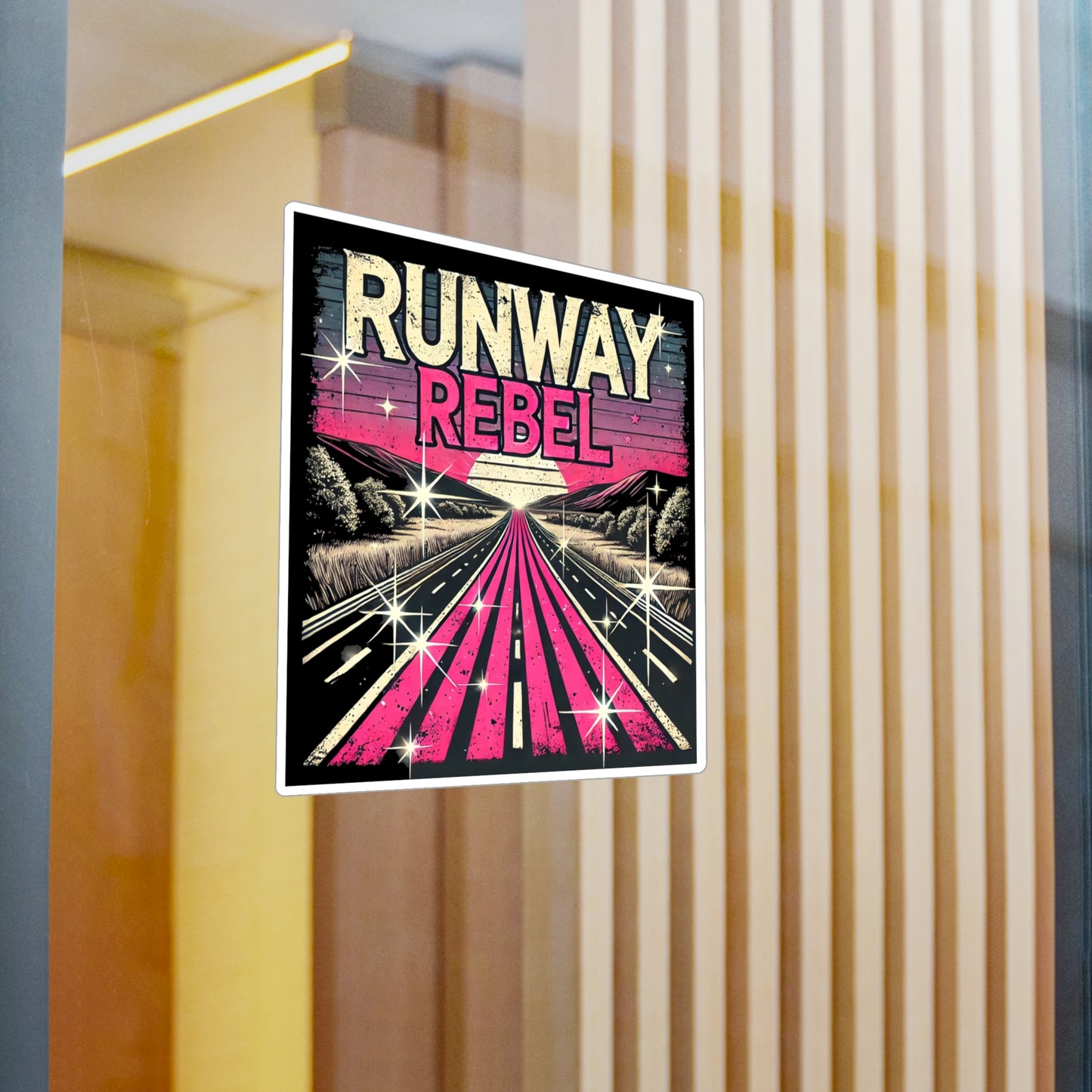 Runway Rebel Kiss-Cut Vinyl Decals - Trendy Road Trip Stickers for Creative Spirits
