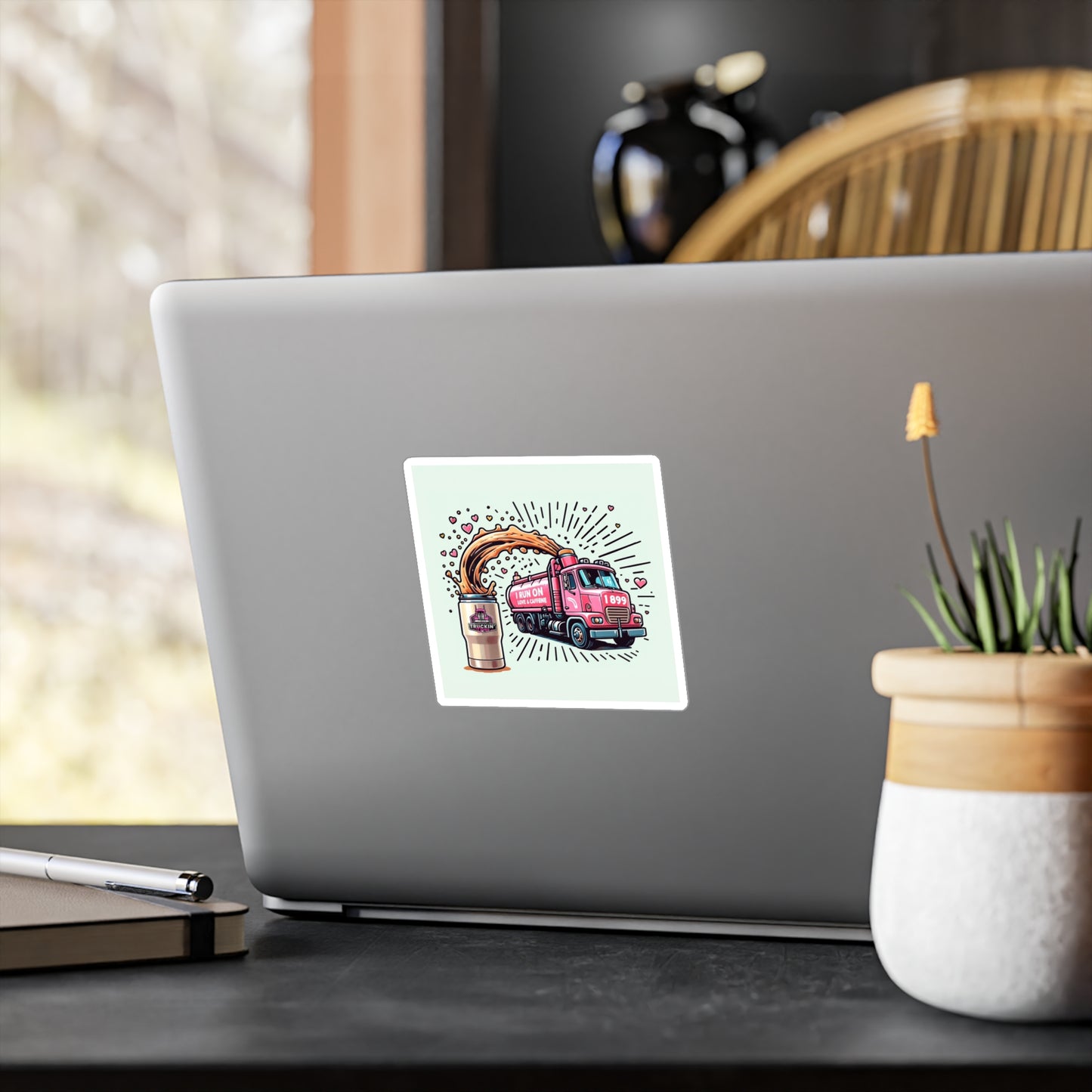 Funny Coffee Truck Vinyl Decals - Perfect for Coffee Lovers & Truck Enthusiasts