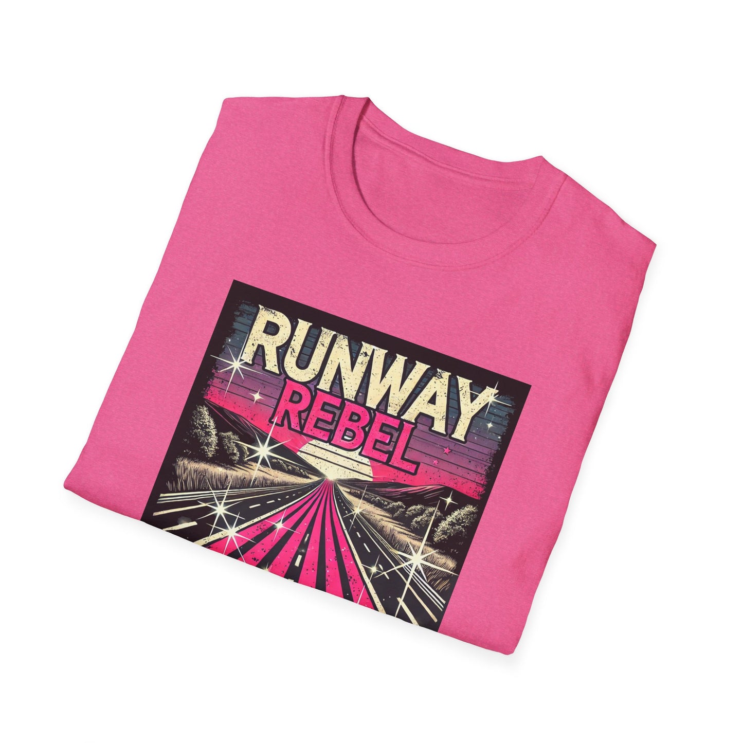 Runway Rebel Graphic T-Shirt - Unisex Softstyle Tee