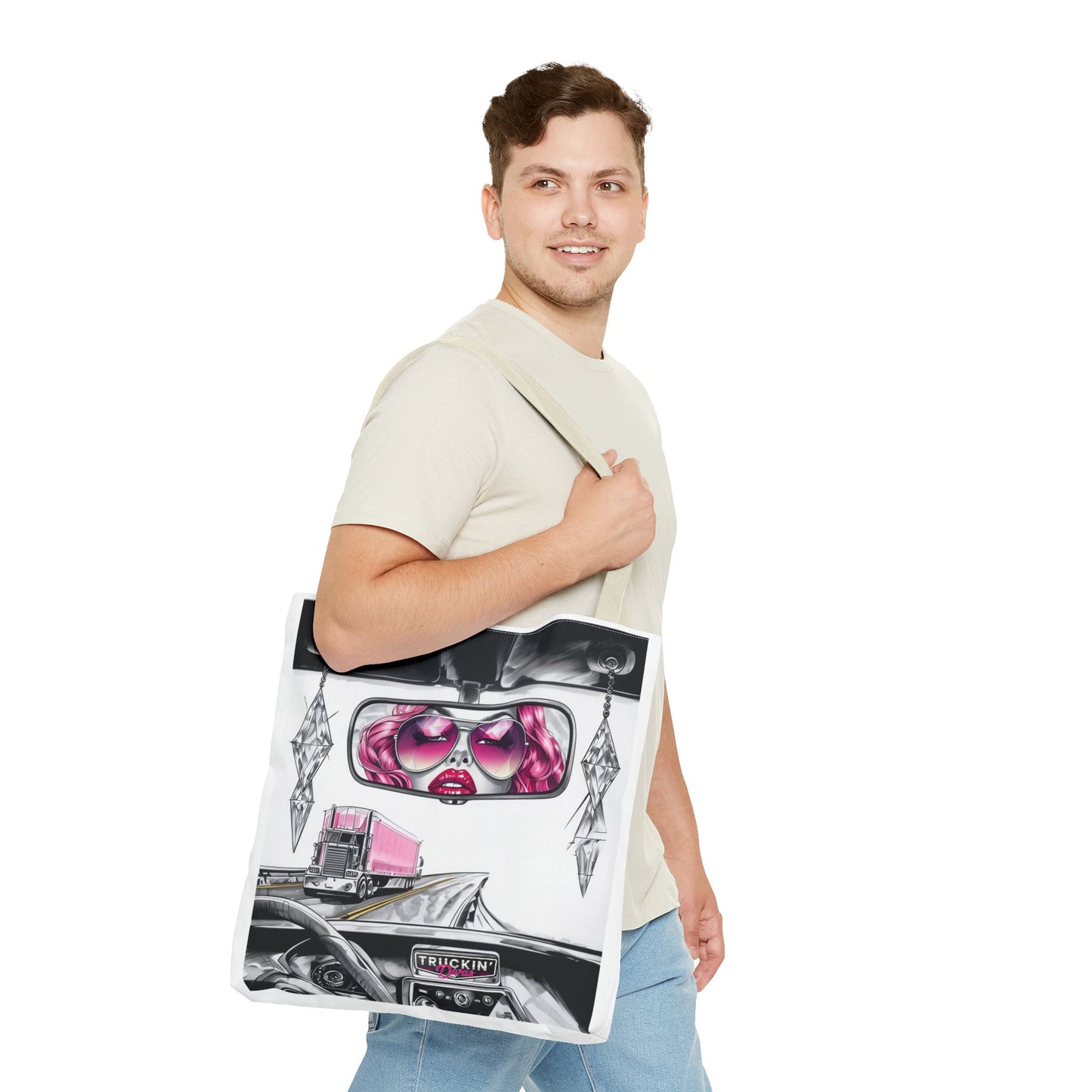 Glam Tote Bag - Diva Rear View Mirror Design