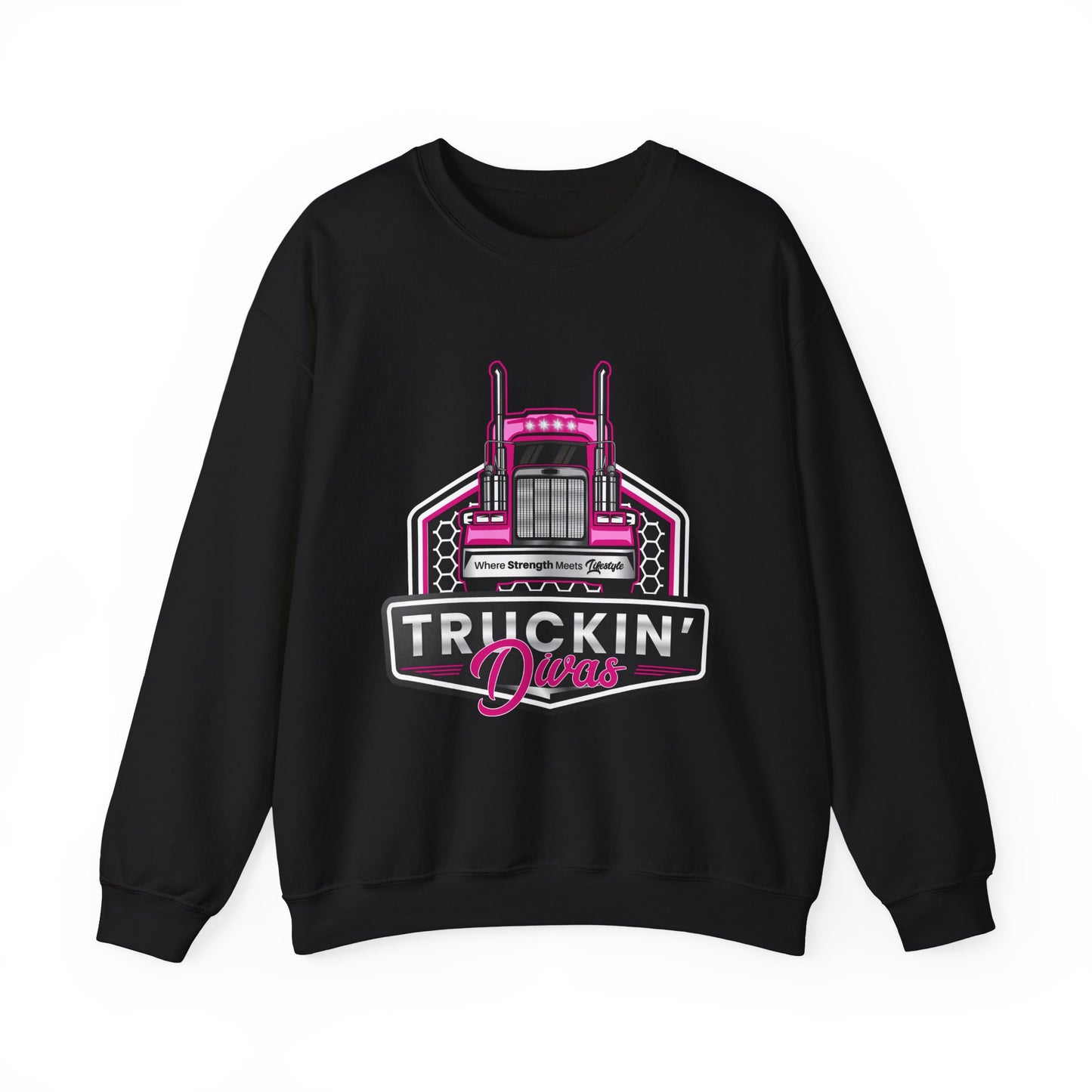 Signature Truckin' Divas Unisex Heavy Blend™ Crewneck Sweatshirt