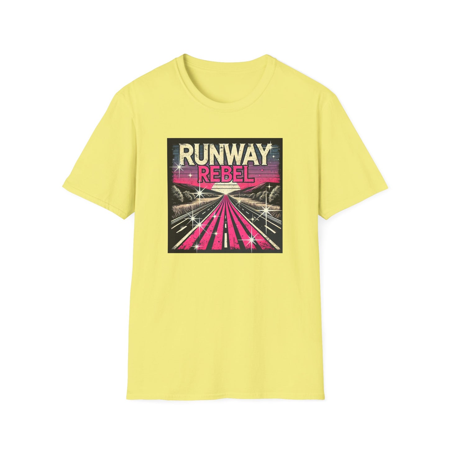 Runway Rebel Graphic T-Shirt - Unisex Softstyle Tee