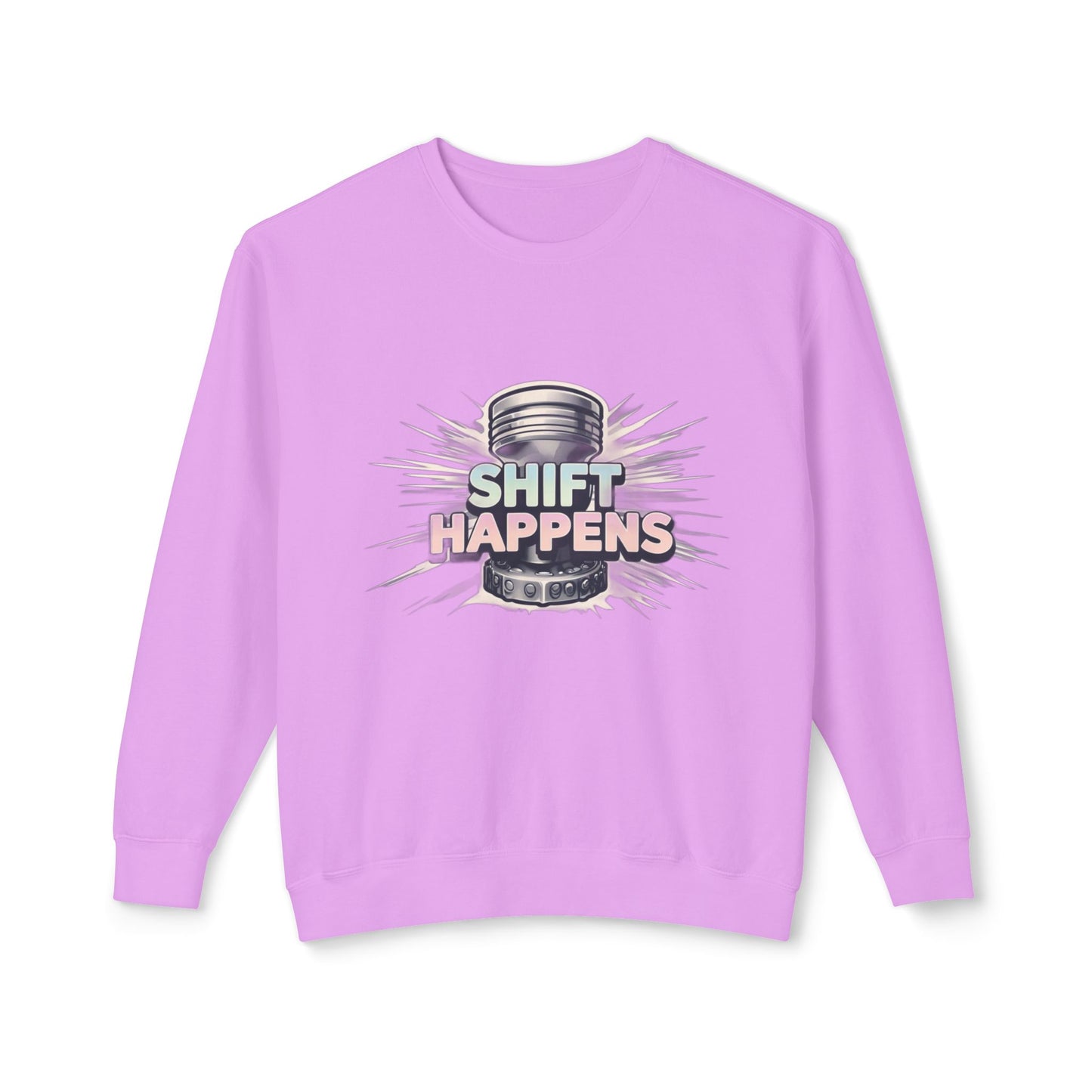 Shift Happens- Lightweight Crewneck Sweatshirt