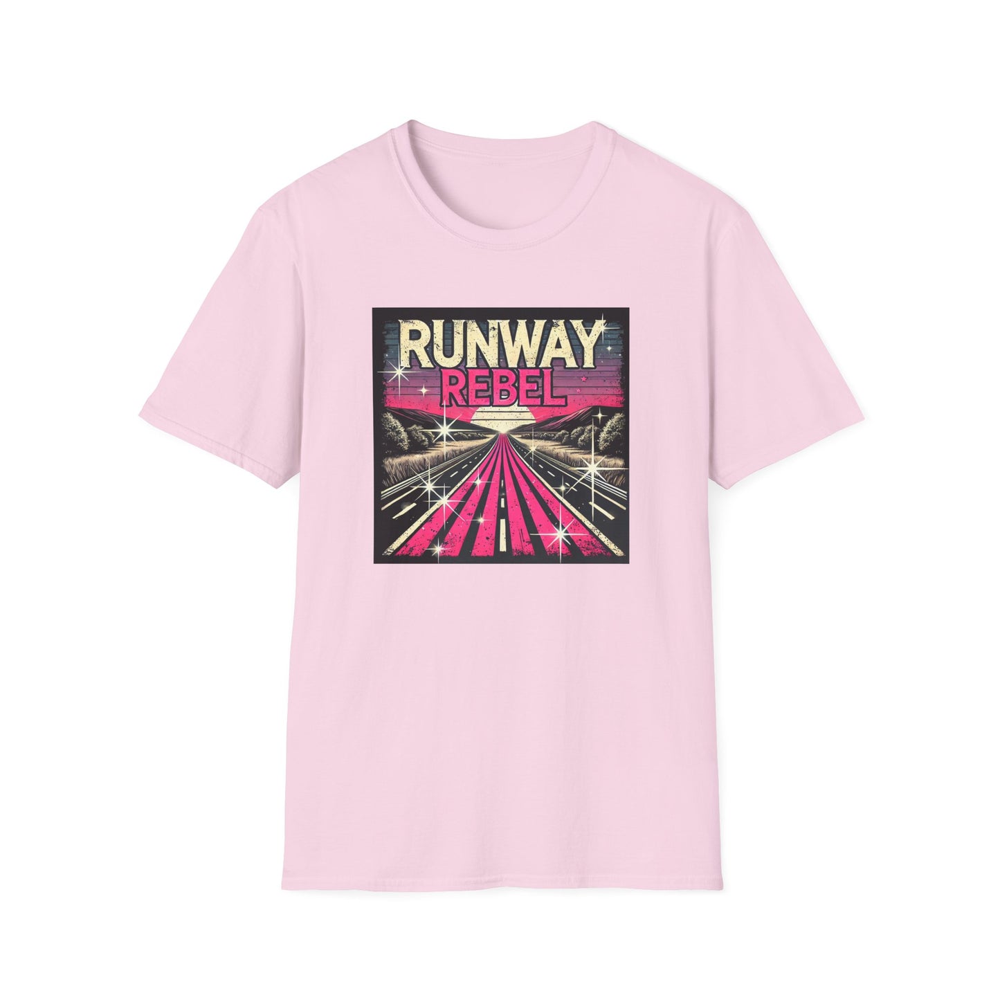 Runway Rebel Graphic T-Shirt - Unisex Softstyle Tee