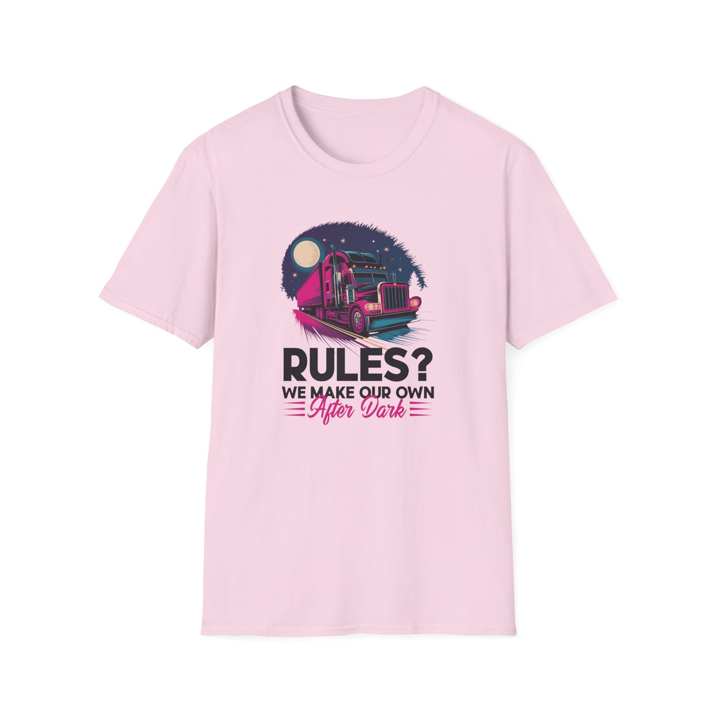 Rules? We Make Our Own After Dark Unisex Softstyle T-Shirt