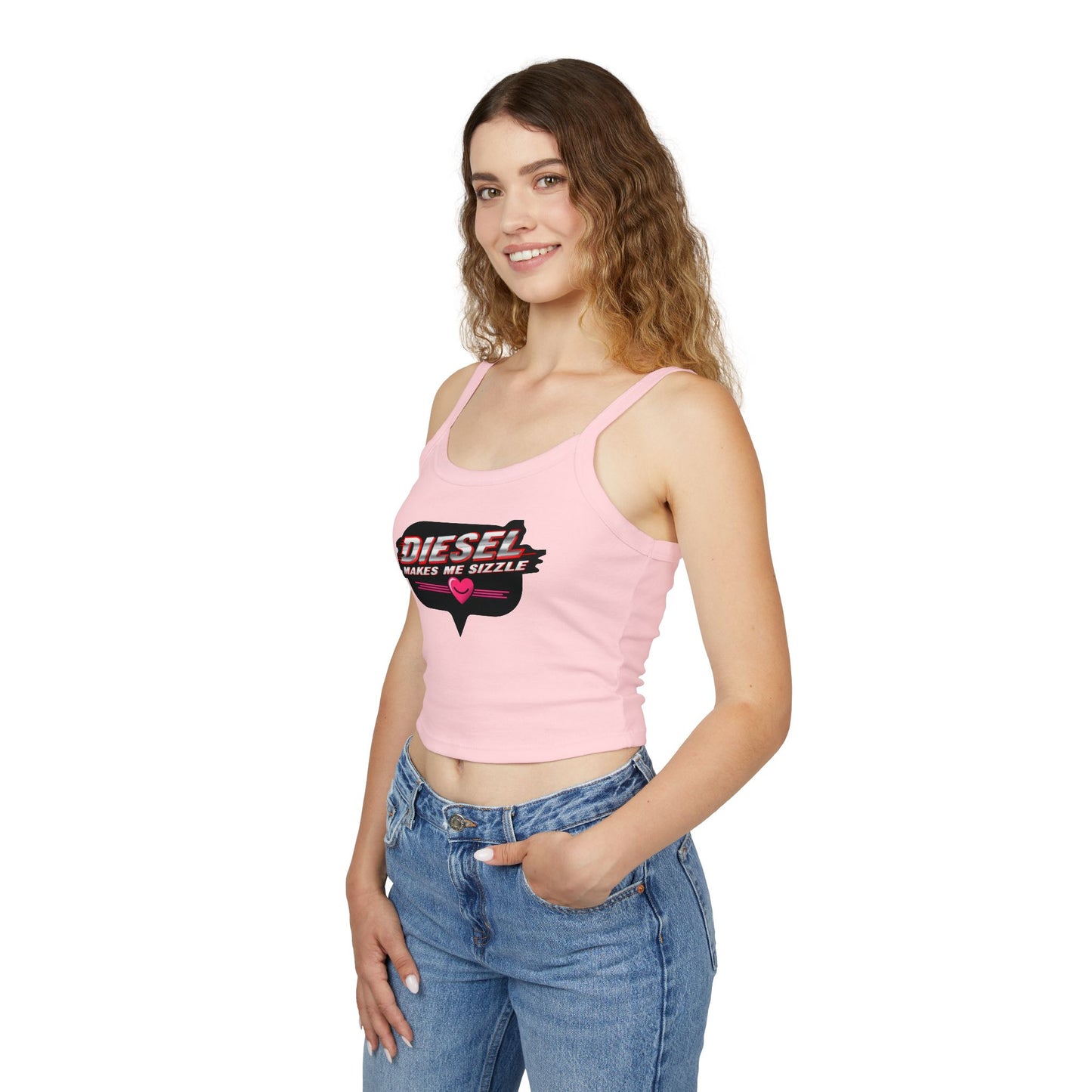 Diesel Makes Me Sizzle Women's Spaghetti Strap Tank Top