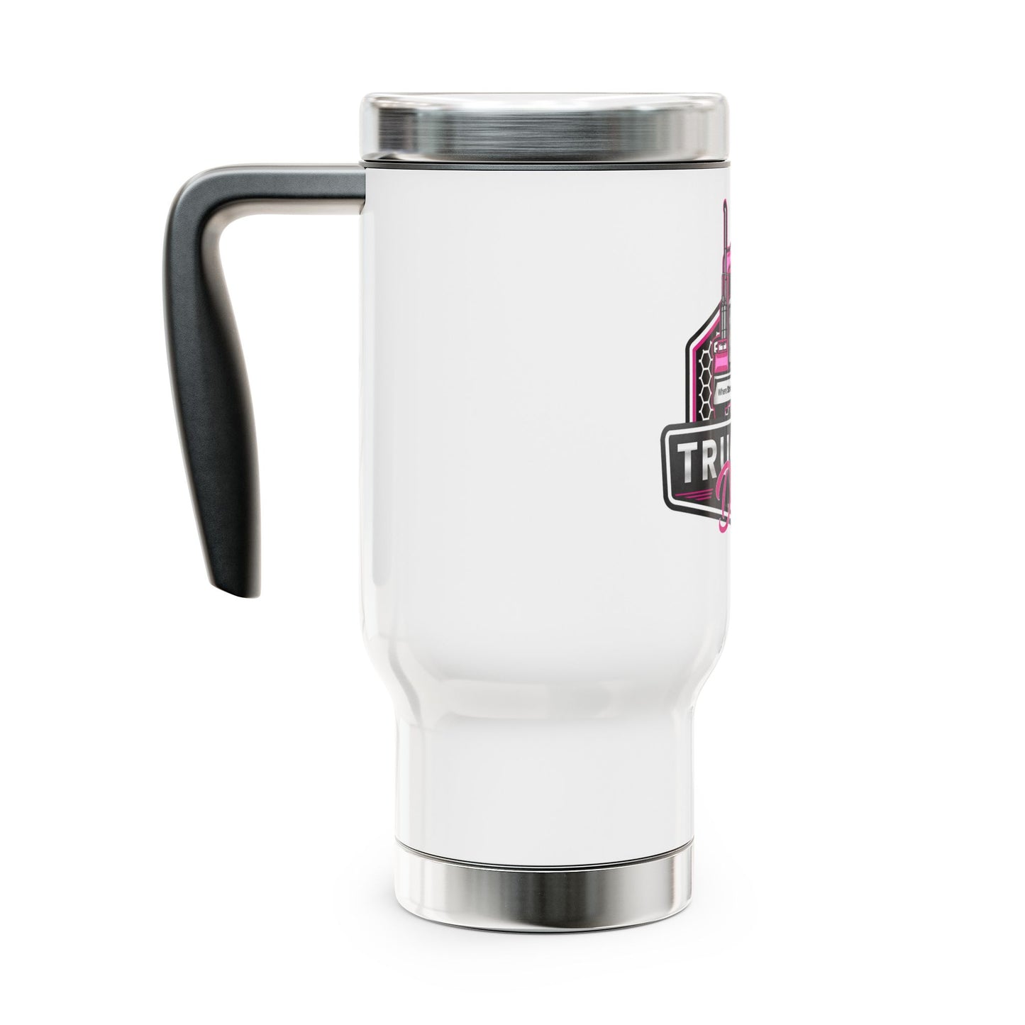 Signature Truckin' Divas Stainless Steel Travel Mug with Handle, 14oz