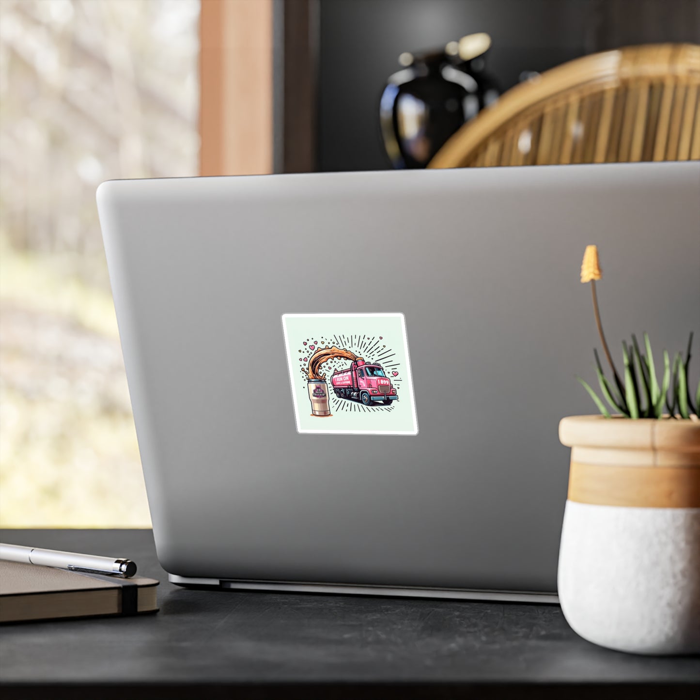 Funny Coffee Truck Vinyl Decals - Perfect for Coffee Lovers & Truck Enthusiasts