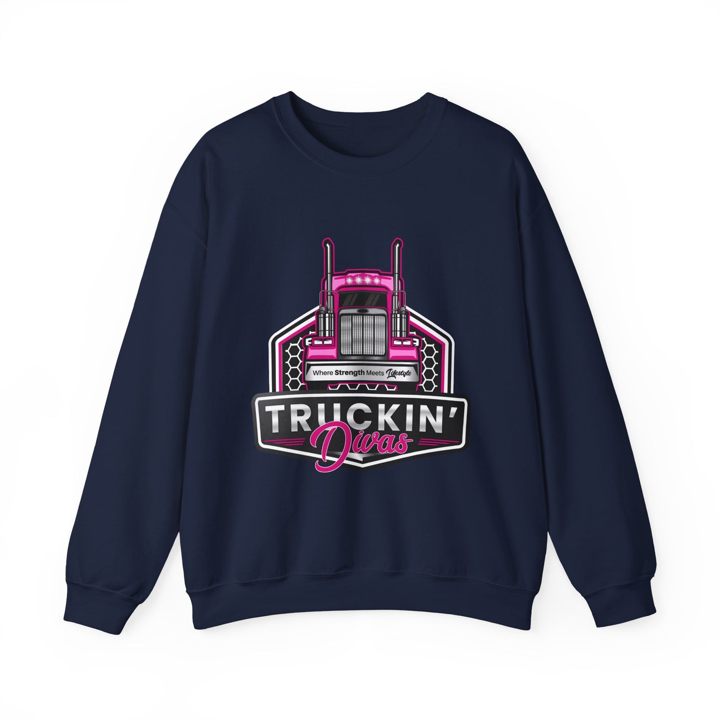 Signature Truckin' Divas Unisex Heavy Blend™ Crewneck Sweatshirt