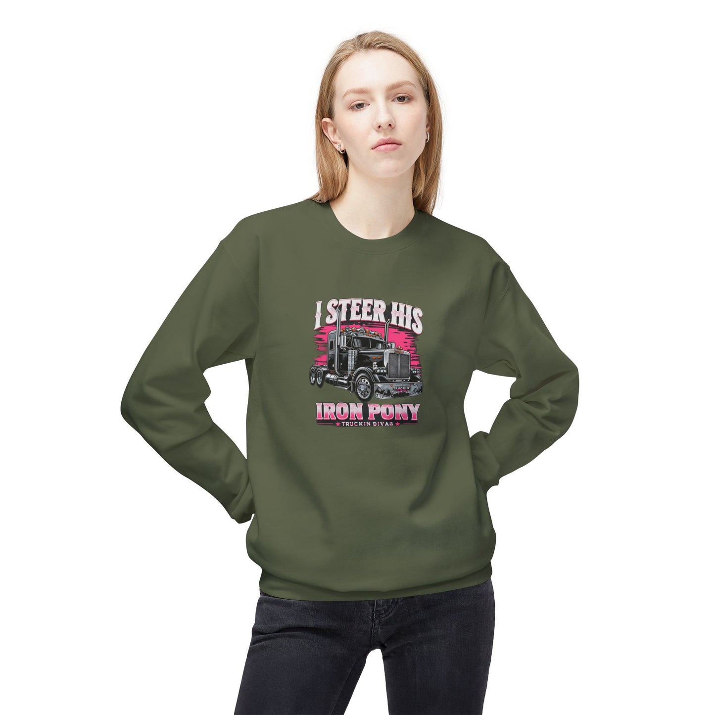 #IronPony Midweight Softstyle Fleece Crewneck Sweatshirt