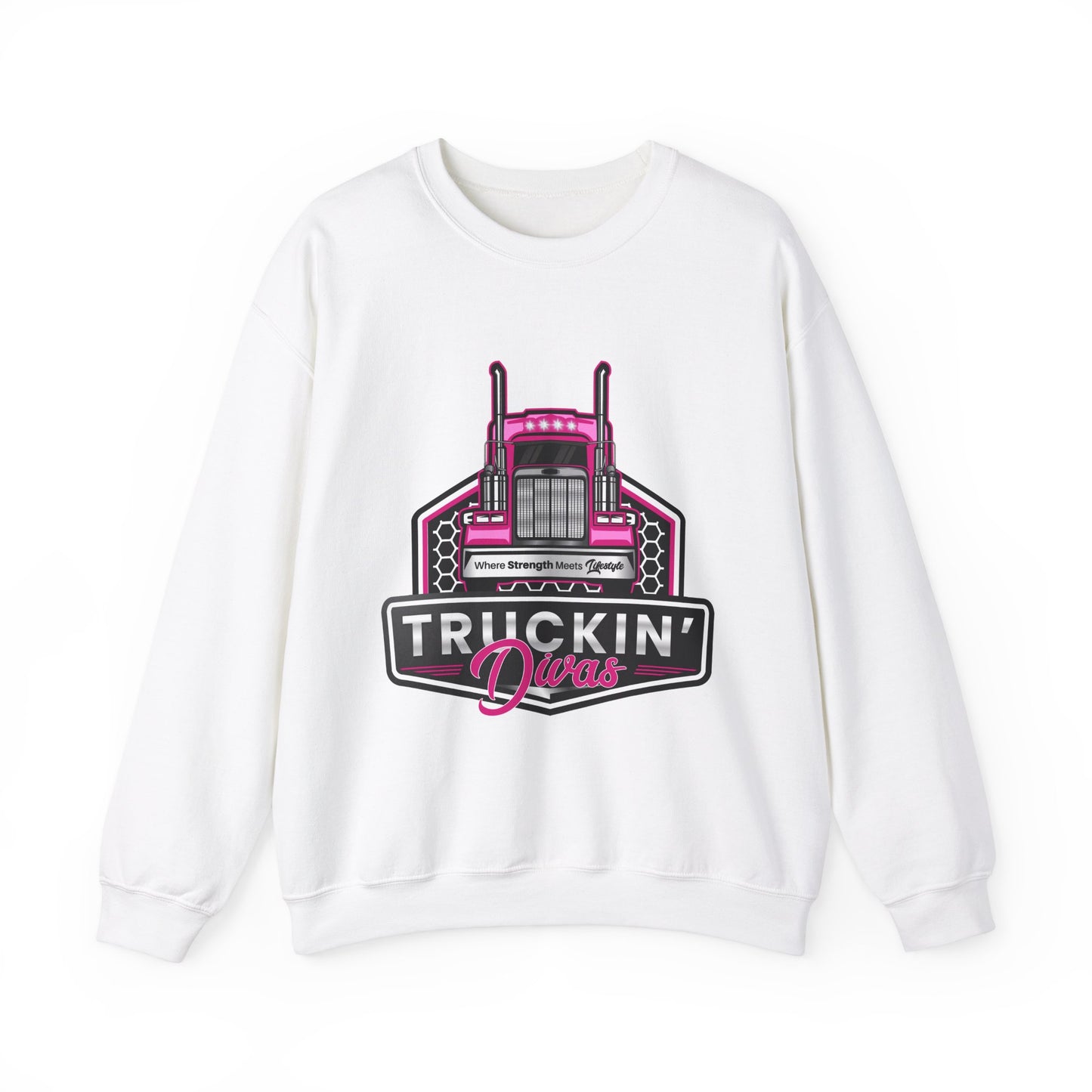 Signature Truckin' Divas Unisex Heavy Blend™ Crewneck Sweatshirt