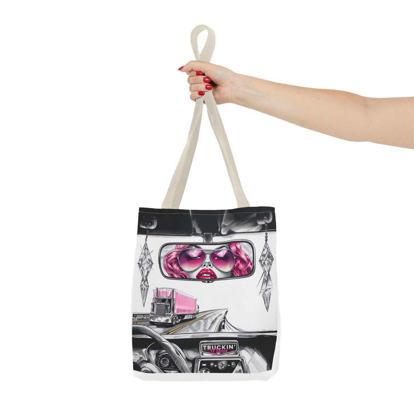 Glam Tote Bag - Diva Rear View Mirror Design