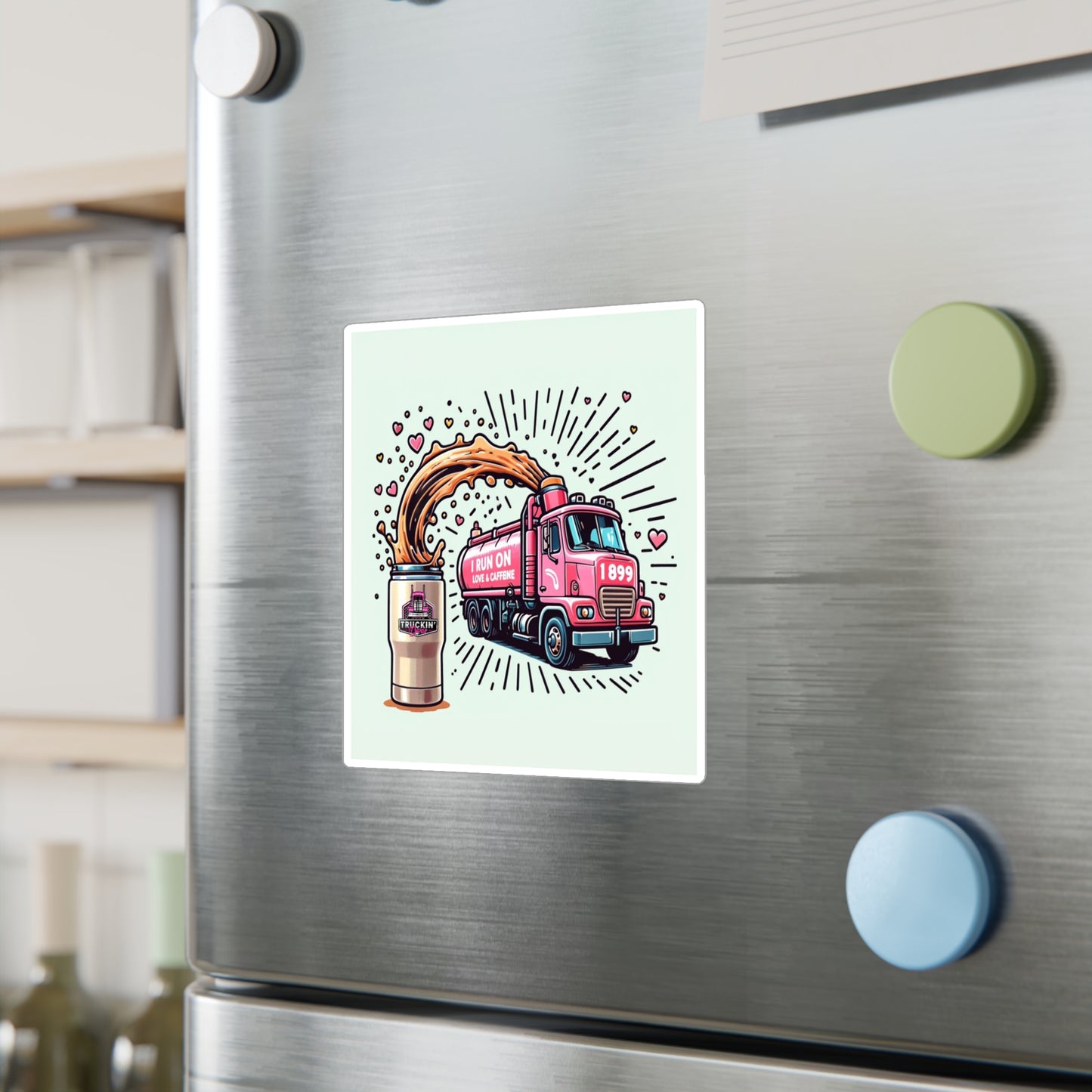 Funny Coffee Truck Vinyl Decals - Perfect for Coffee Lovers & Truck Enthusiasts