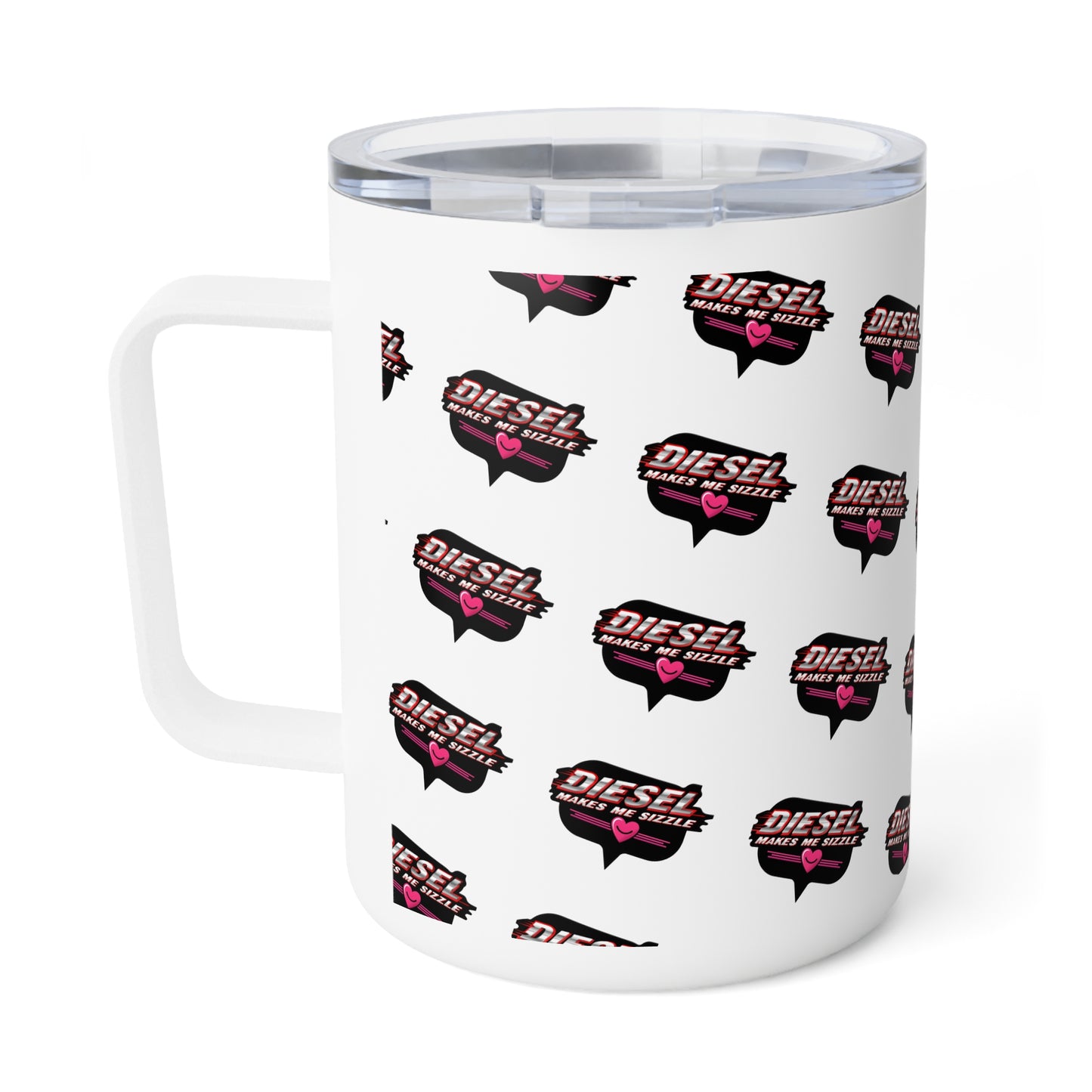 Diesel Love Insulated Coffee Mug - 10oz | Stylish Travel Mug for Coffee Lovers