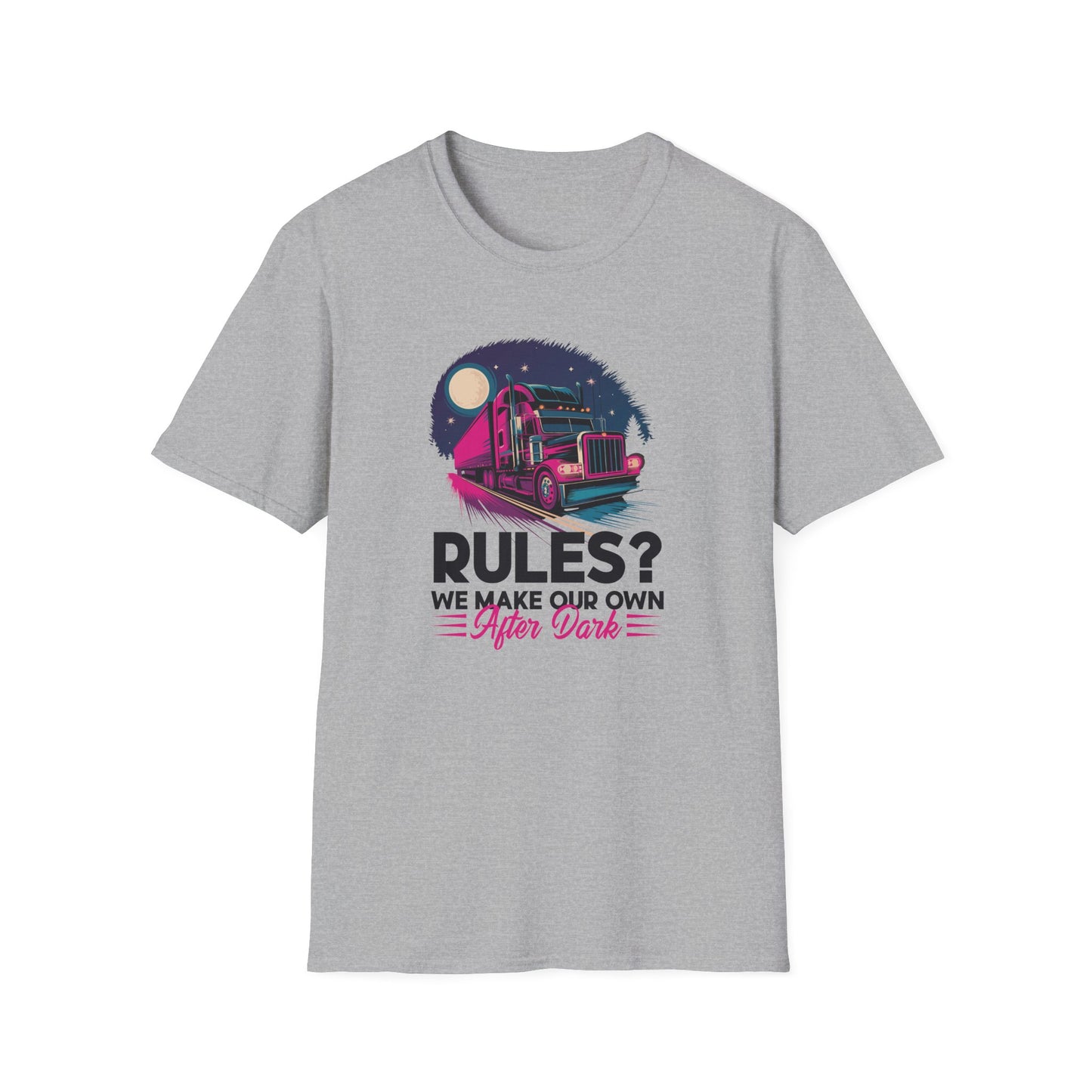 Rules? We Make Our Own After Dark Unisex Softstyle T-Shirt