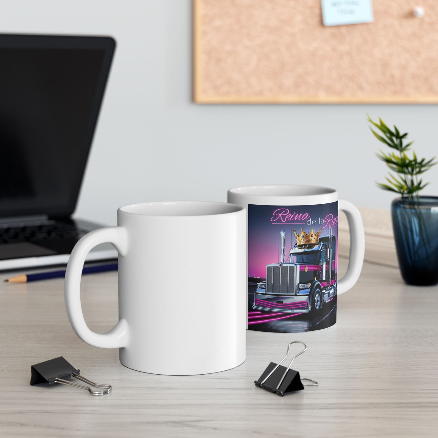 Retro Truck Ceramic Mug - 11oz & 15oz | Fun Gift for Truck Lovers