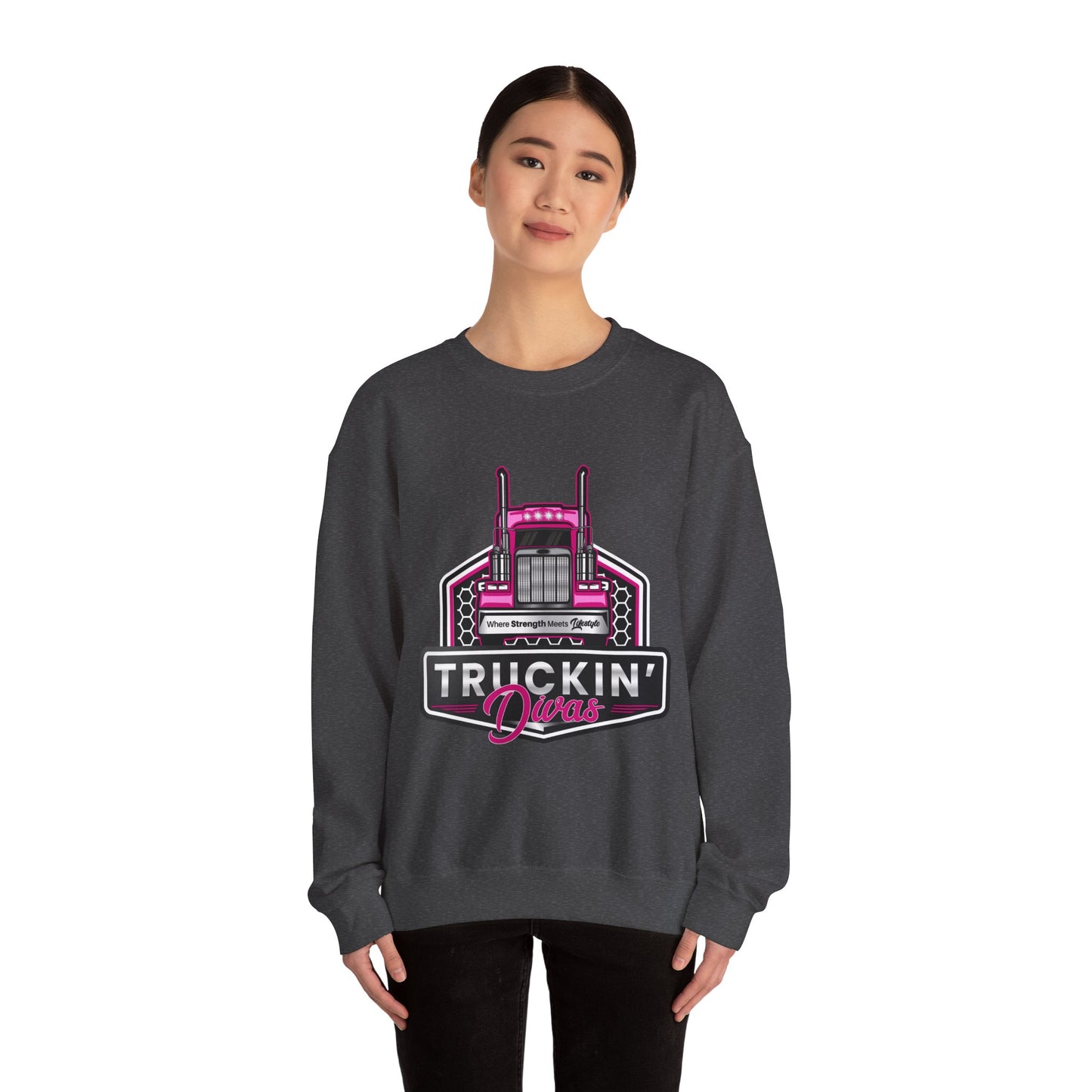 Signature Truckin' Divas Unisex Heavy Blend™ Crewneck Sweatshirt