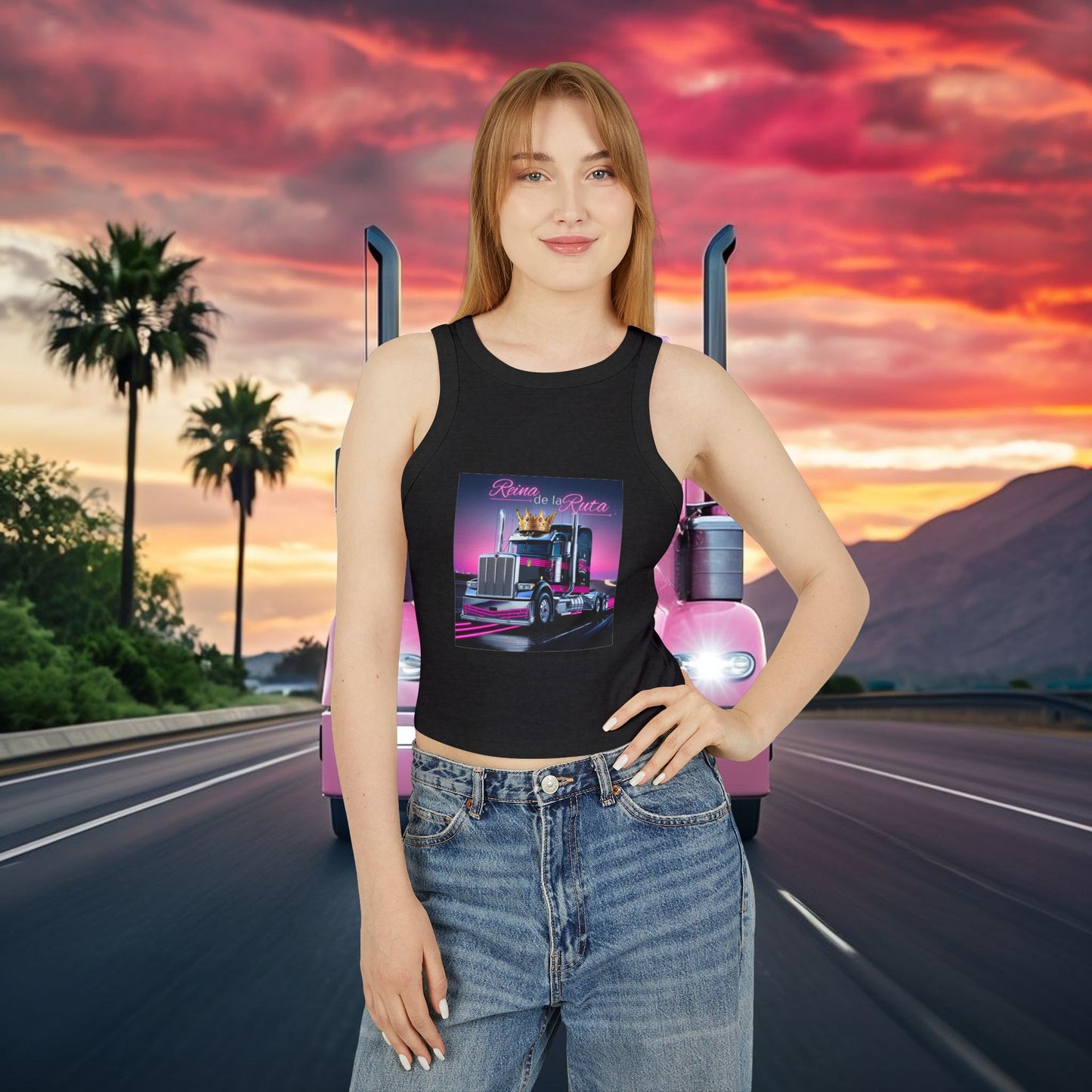 La Reina Racer Tank Top
