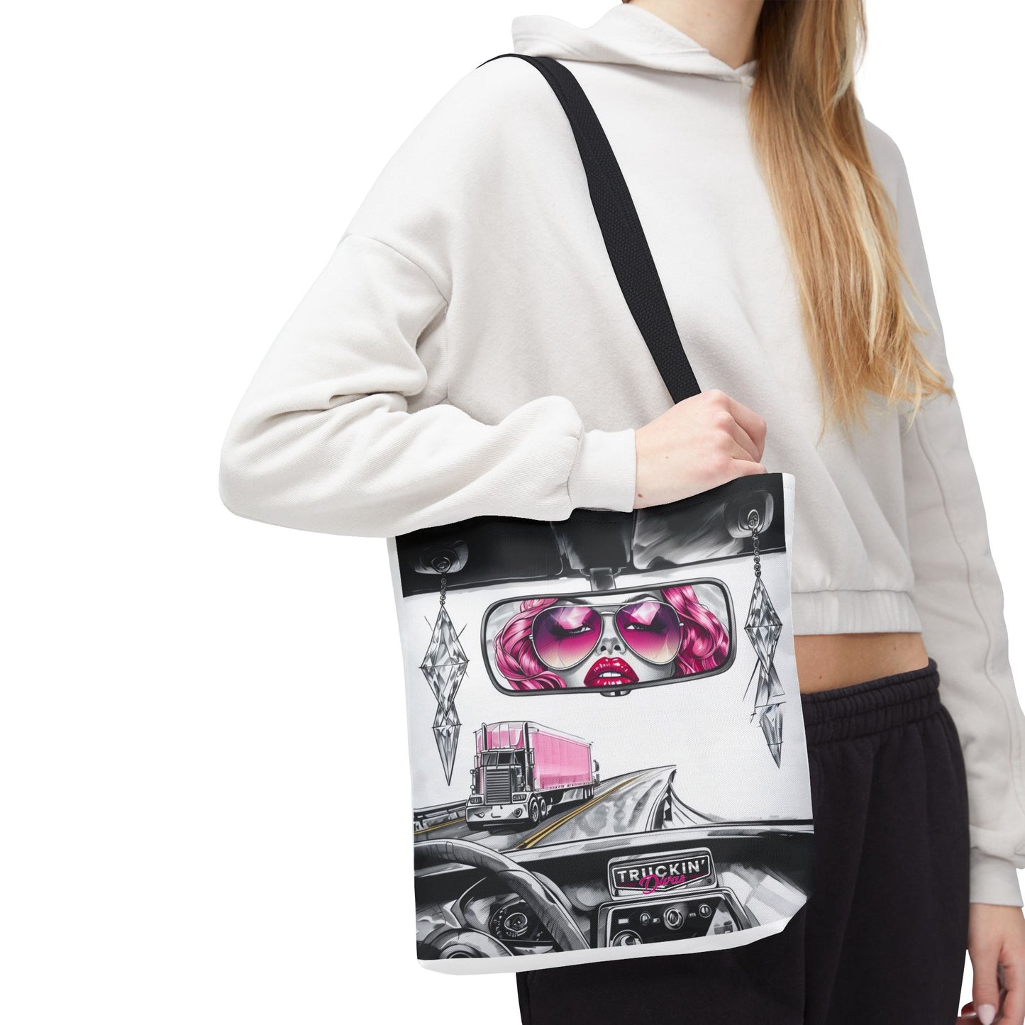 Glam Tote Bag - Diva Rear View Mirror Design