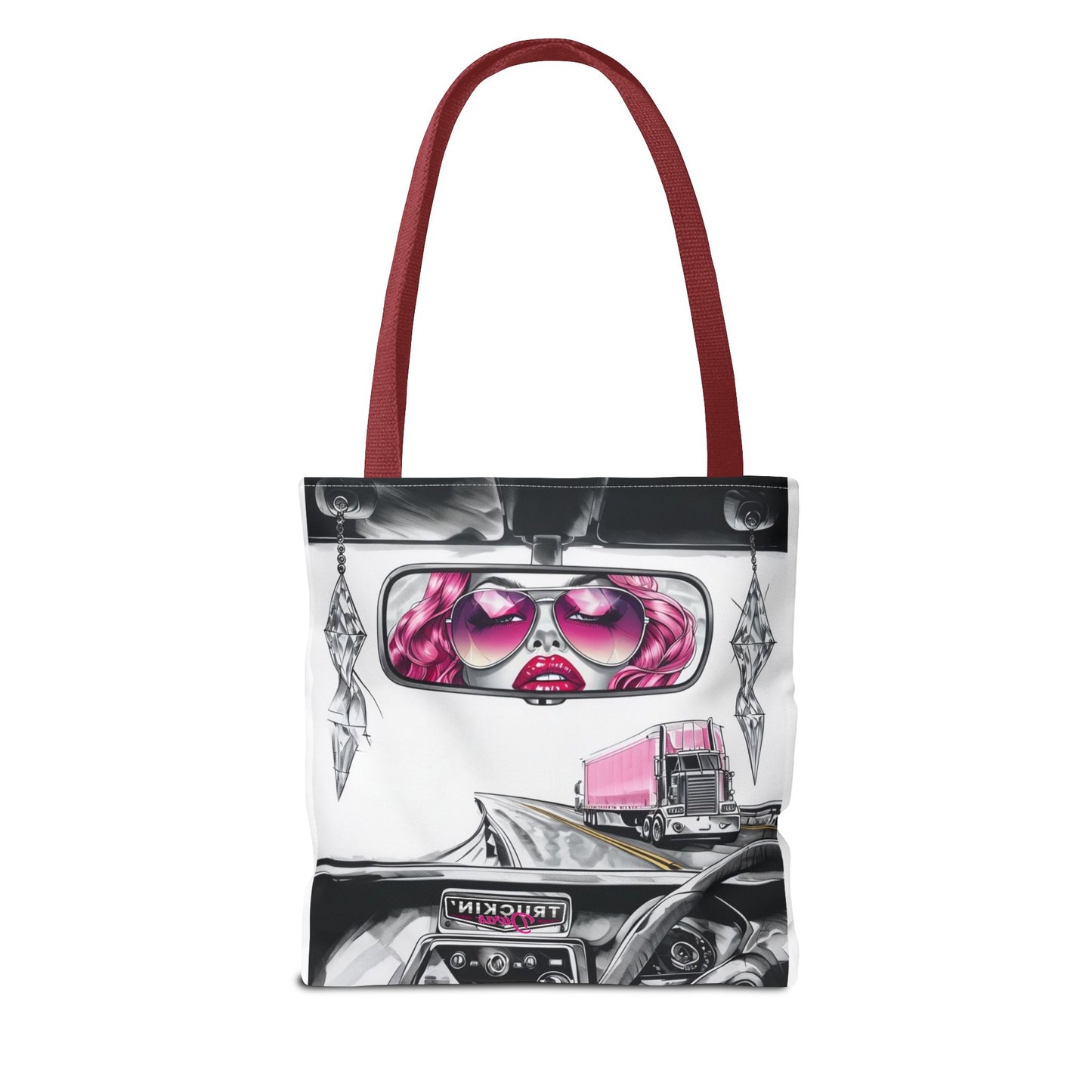 Glam Tote Bag - Diva Rear View Mirror Design