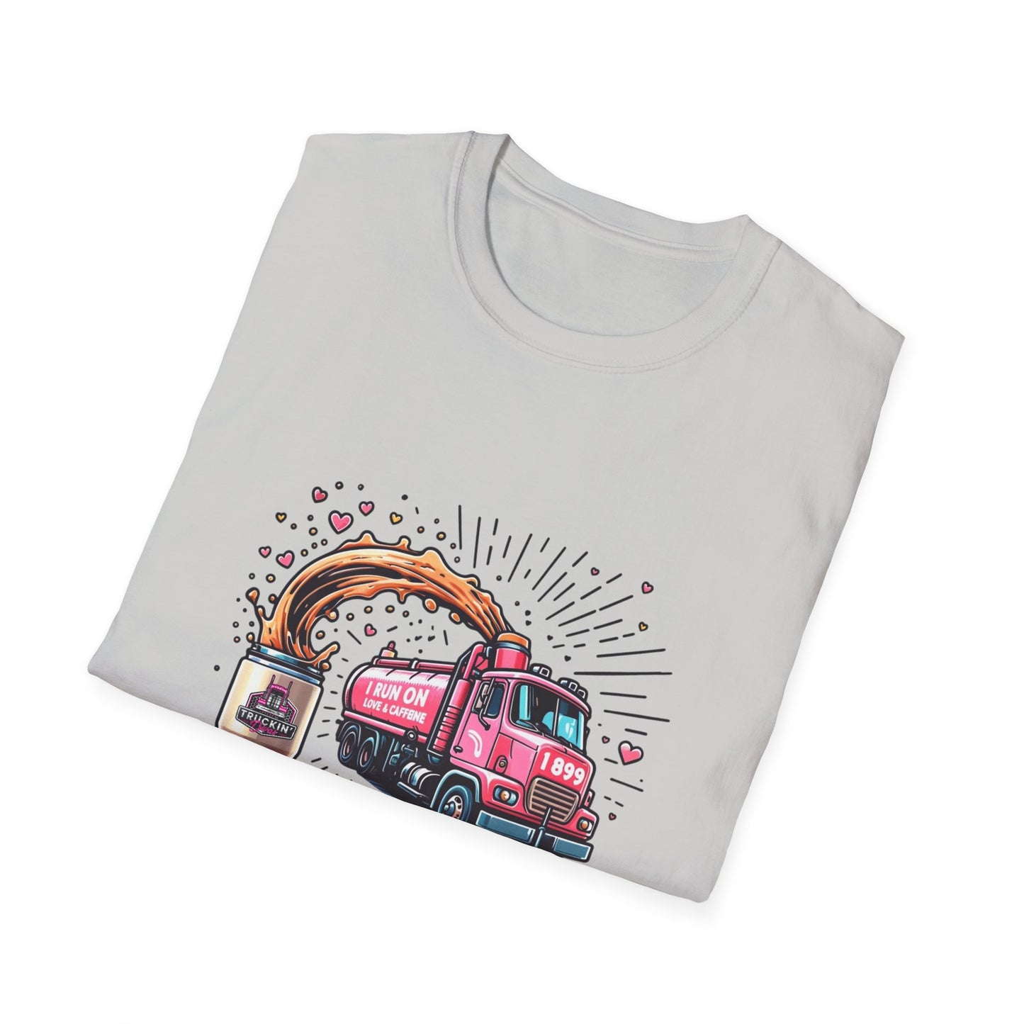 Funny Coffee Truck Unisex Softstyle T-Shirt - Perfect for Coffee Lovers