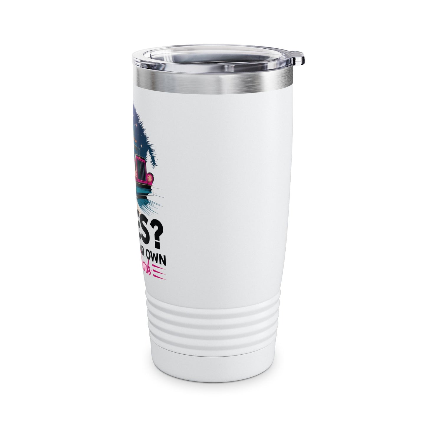 Custom Truck Driver Tumbler - 20oz - "Rules? We Make Our Own After Dark"
