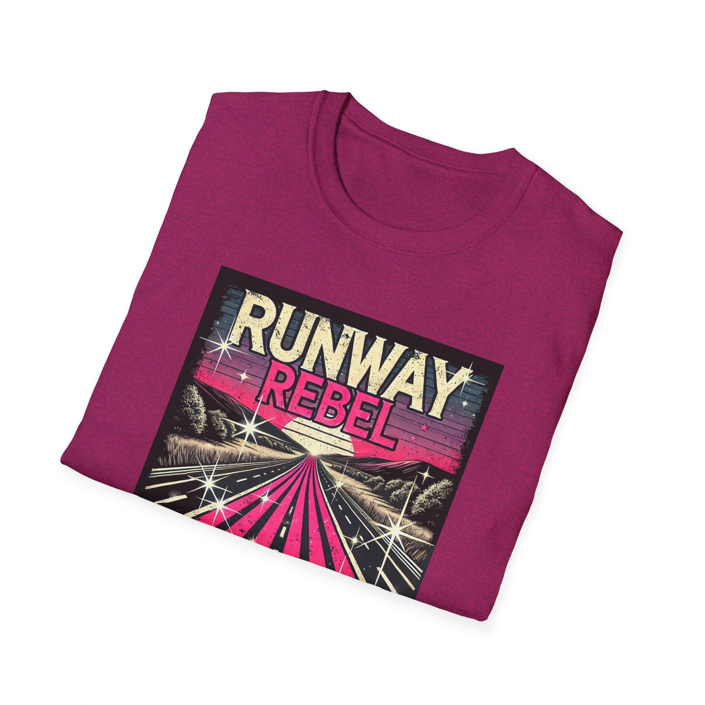 Runway Rebel Graphic T-Shirt - Unisex Softstyle Tee
