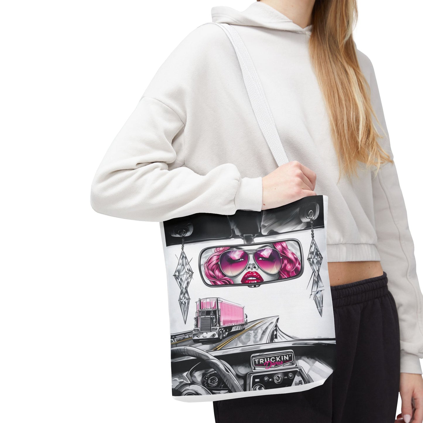 Glam Tote Bag - Diva Rear View Mirror Design