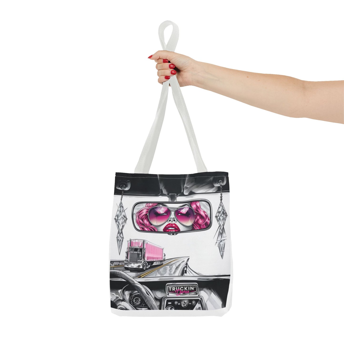 Glam Tote Bag - Diva Rear View Mirror Design