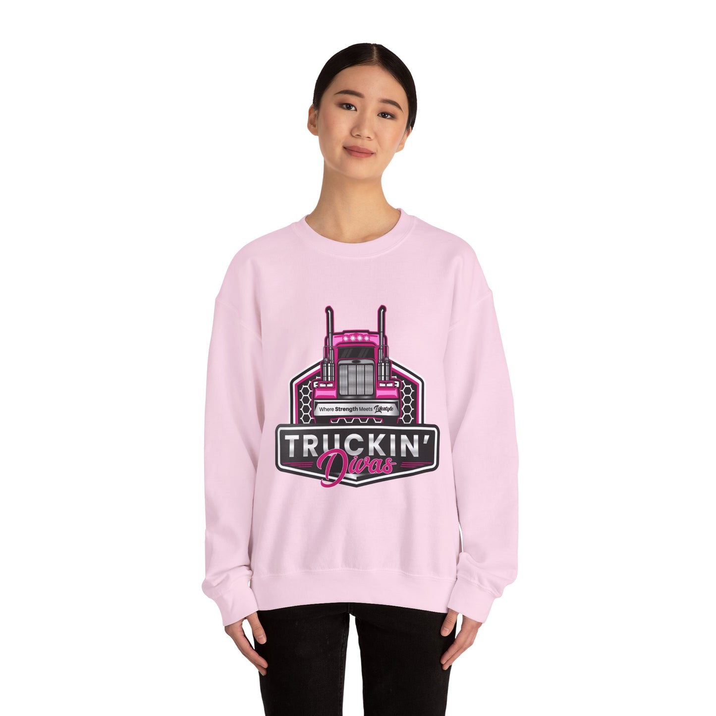 Signature Truckin' Divas Unisex Heavy Blend™ Crewneck Sweatshirt