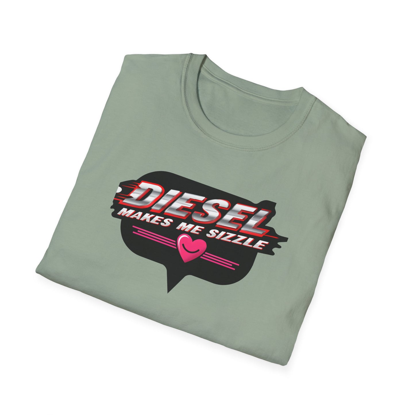 Diesel Makes Me Sizzle Unisex Softstyle T-Shirt - Cool Casual Wear for Diesel Lovers