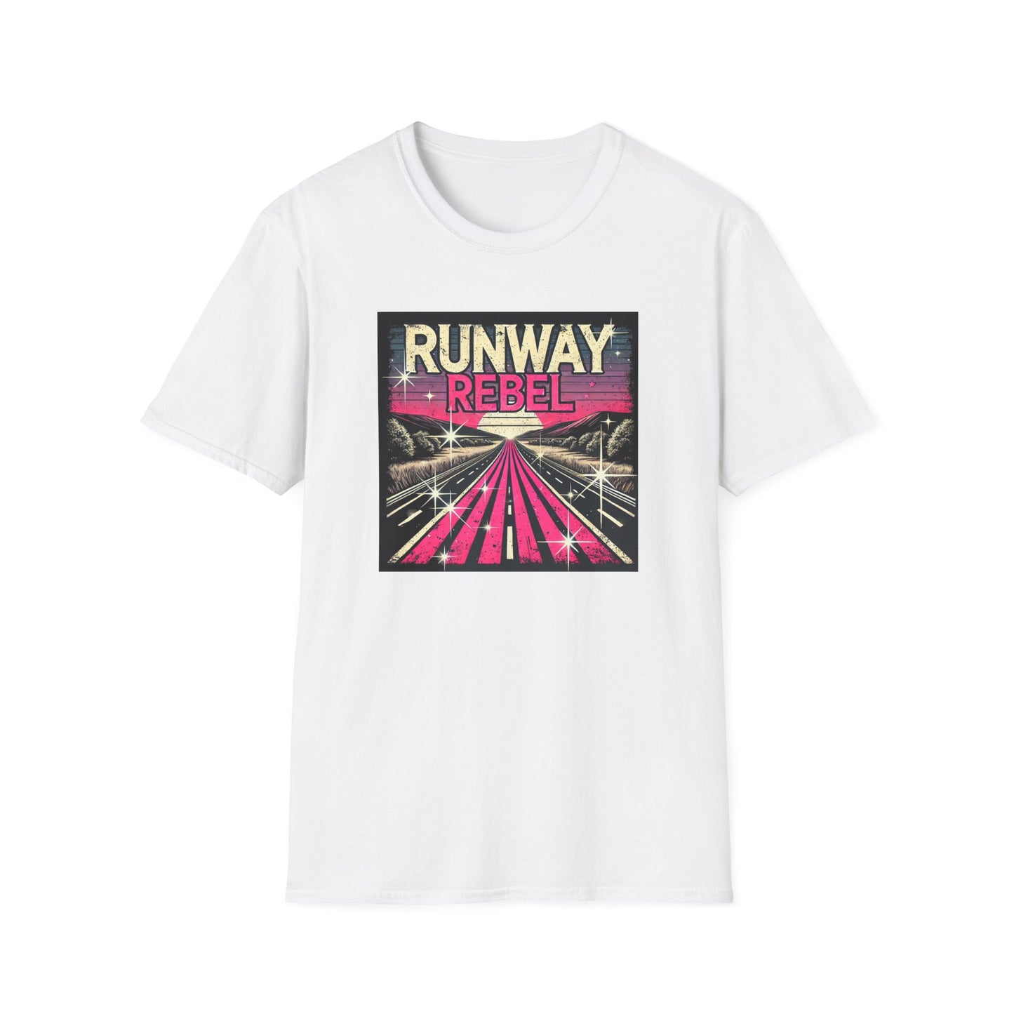 Runway Rebel Graphic T-Shirt - Unisex Softstyle Tee
