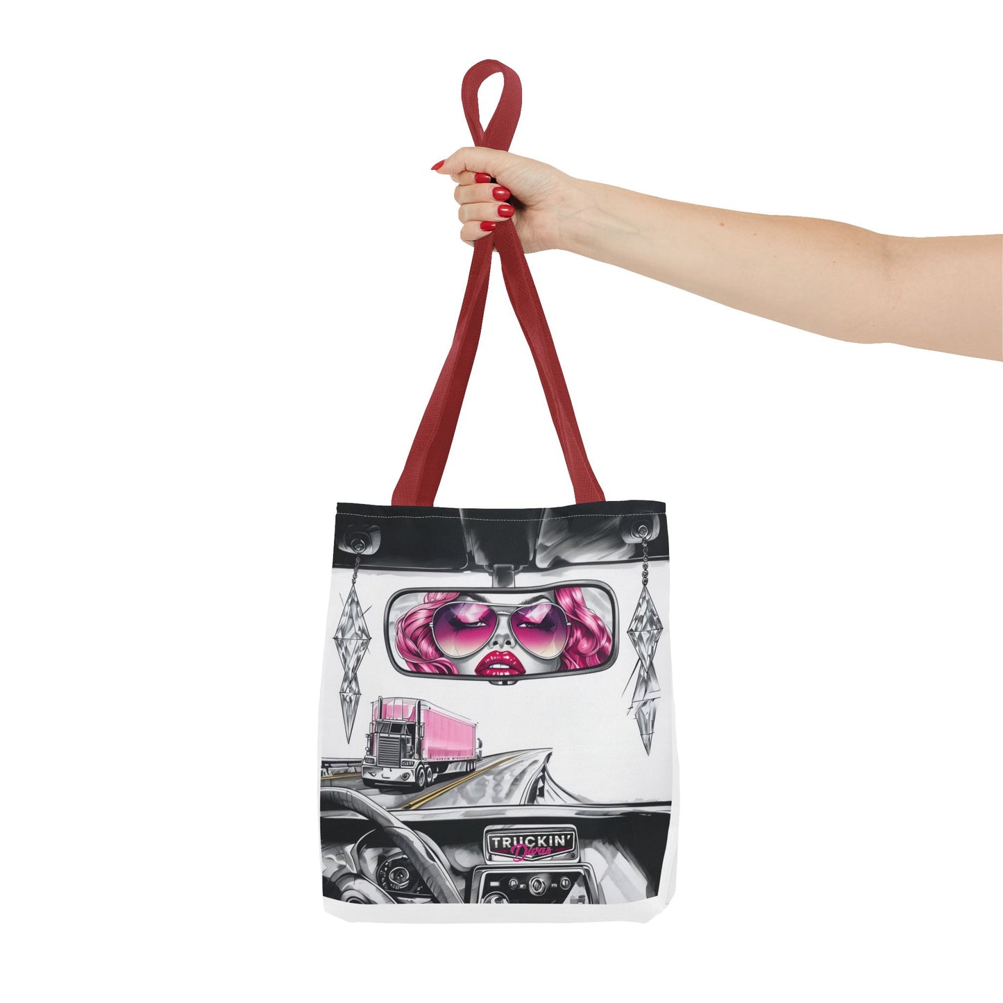 Glam Tote Bag - Diva Rear View Mirror Design