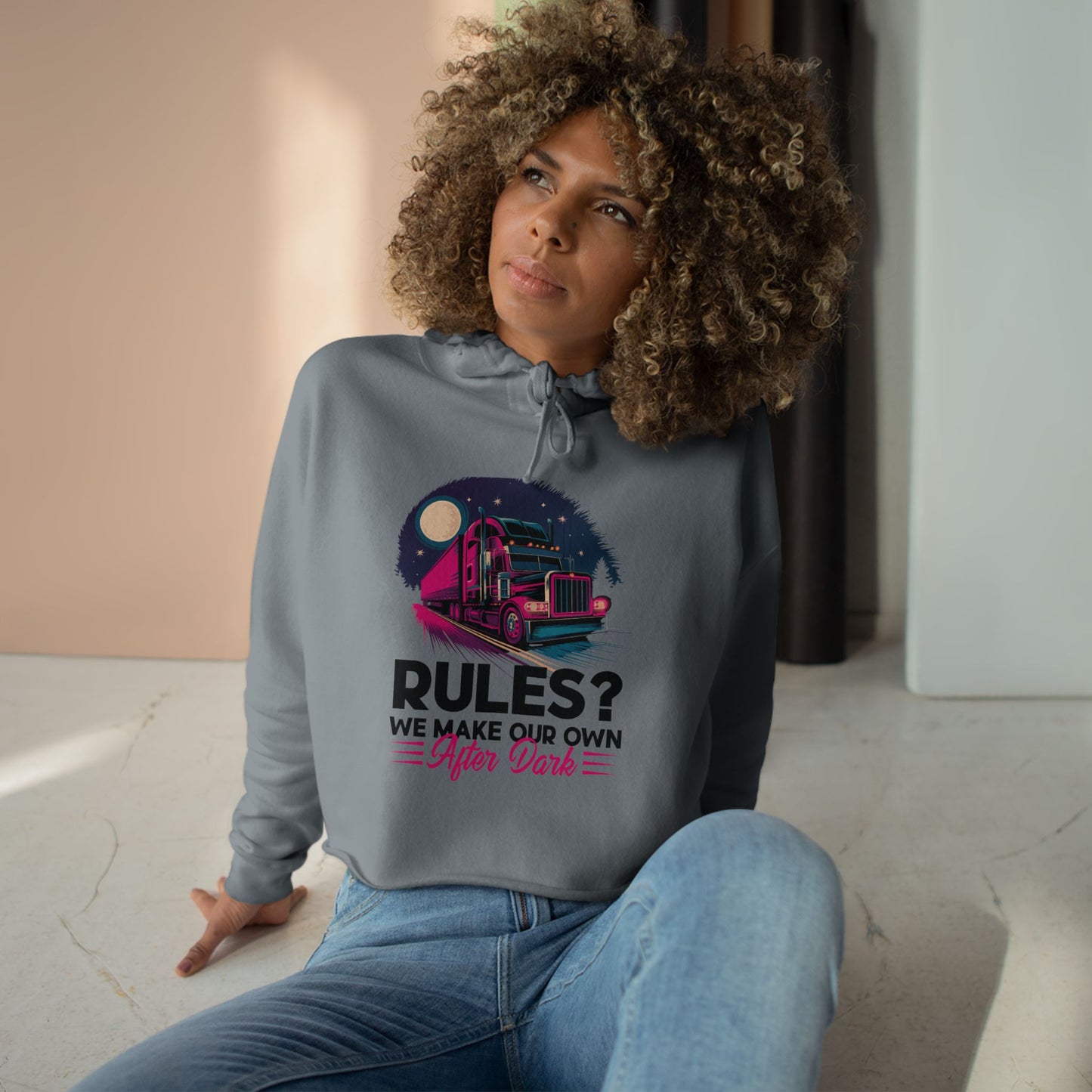 Rules? Crop Hoodie