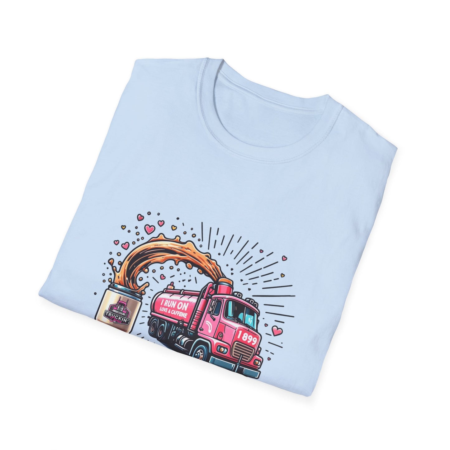 Funny Coffee Truck Unisex Softstyle T-Shirt - Perfect for Coffee Lovers
