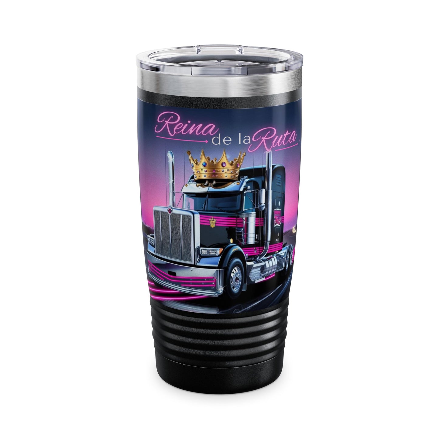Reina de la Ruta Trucking Tumbler | 20oz Insulated Cup for Drivers