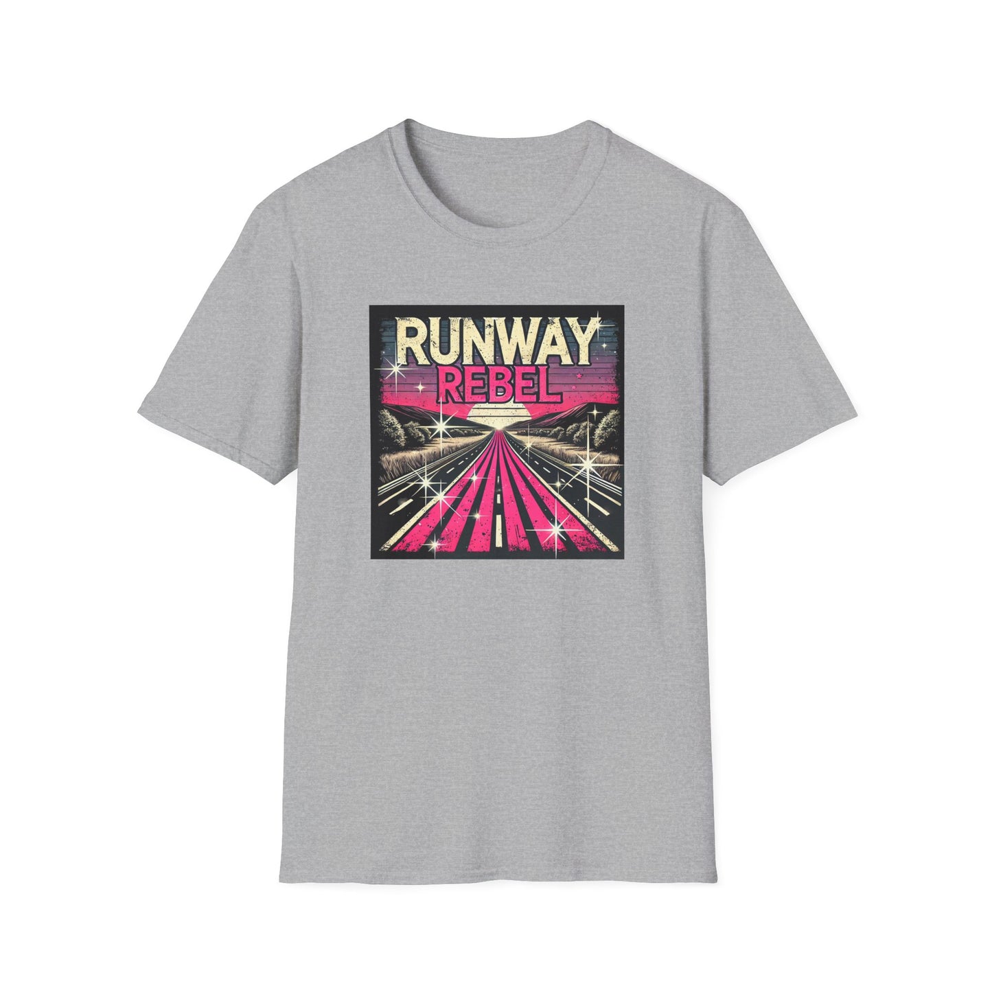 Runway Rebel Graphic T-Shirt - Unisex Softstyle Tee