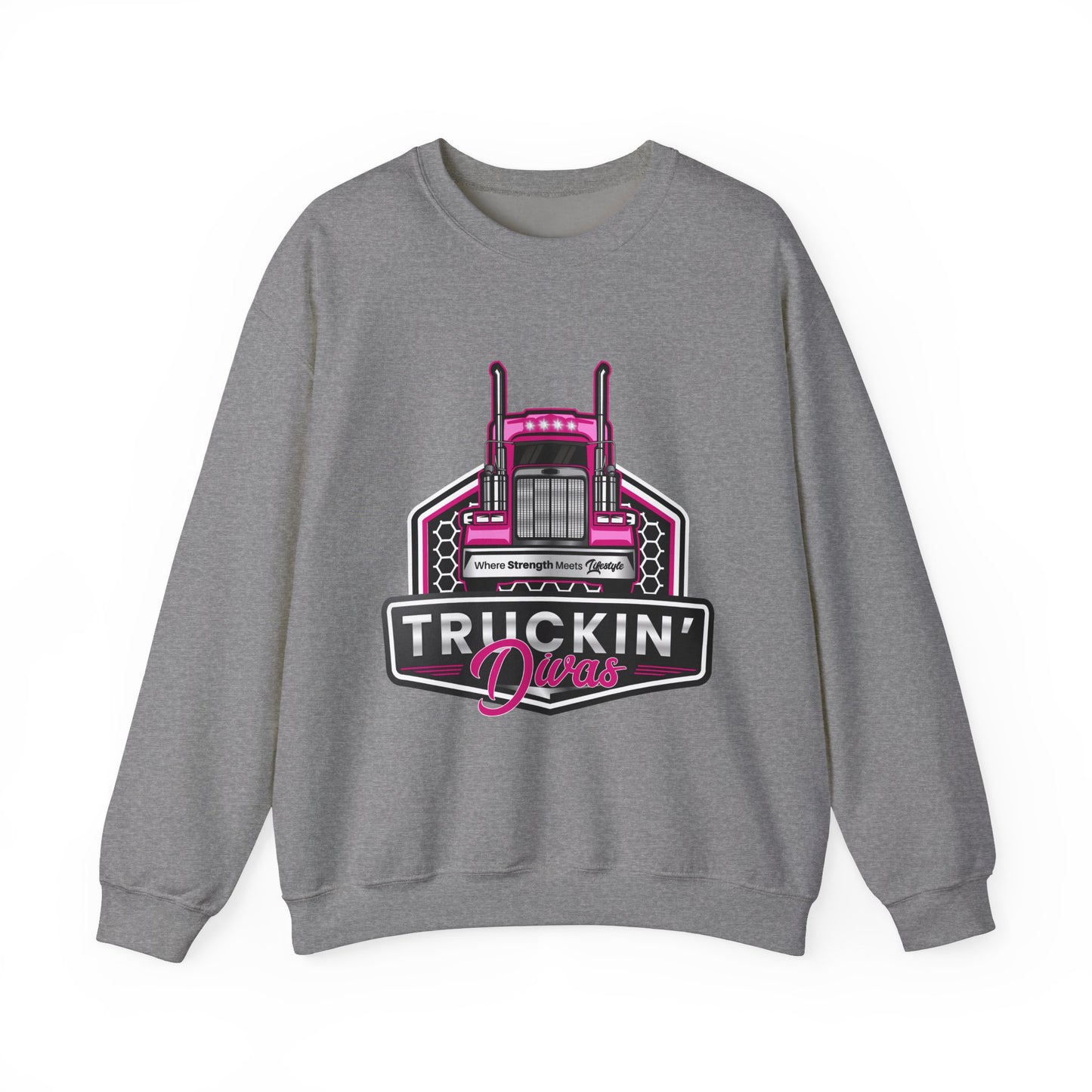Signature Truckin' Divas Unisex Heavy Blend™ Crewneck Sweatshirt
